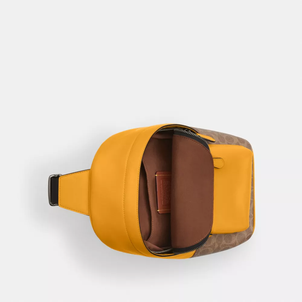 Сумка COACH West Pack In Colorblock Signature Canvas