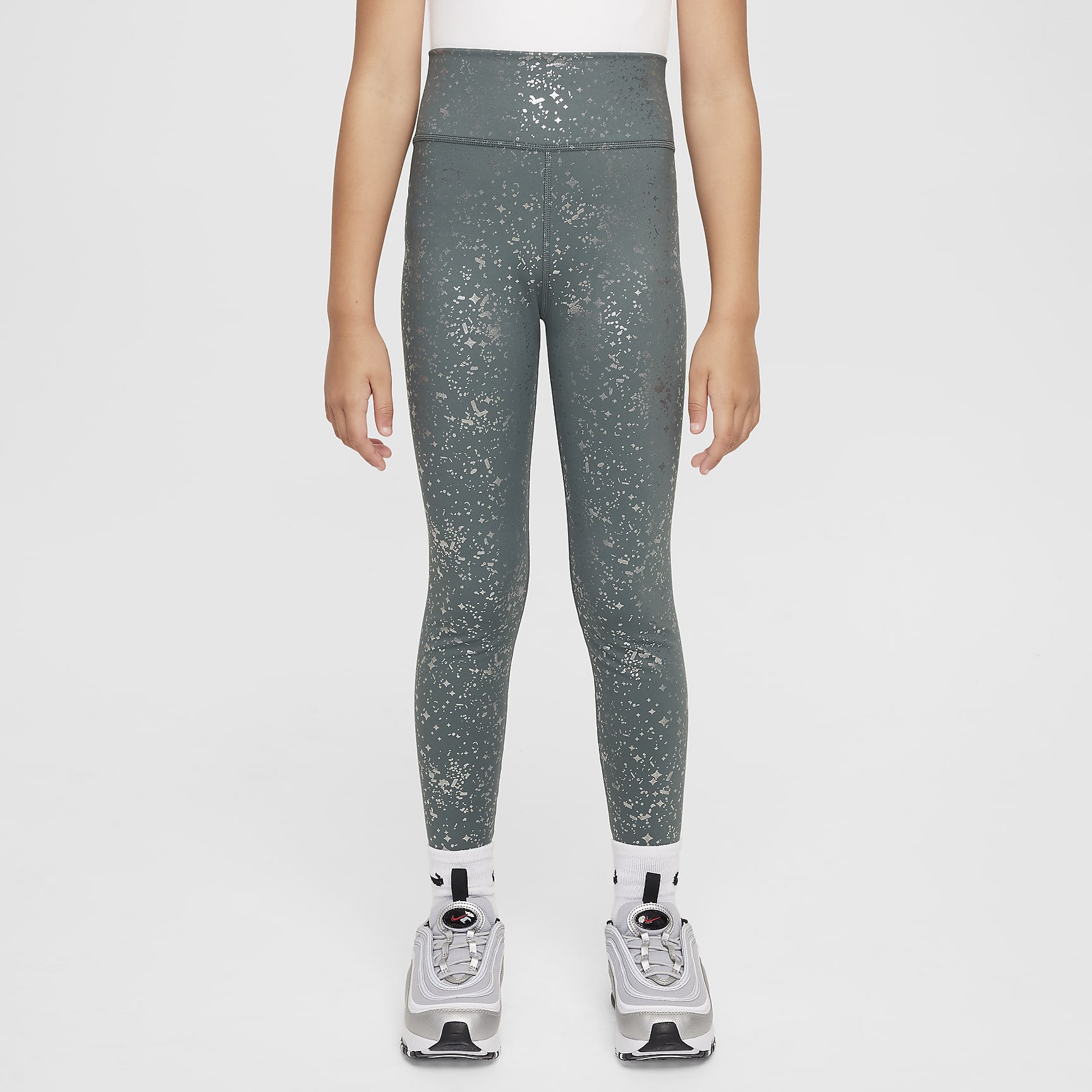 Nike One Big Kids' (Girls') Dri-FIT High-Waisted Leggings