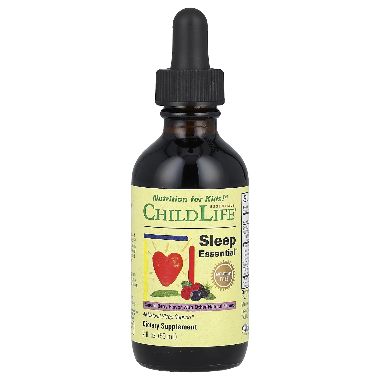 ChildLife Essentials, Sleep Essential, натуральные ягоды, 59 мл (2 жидк. Унции)