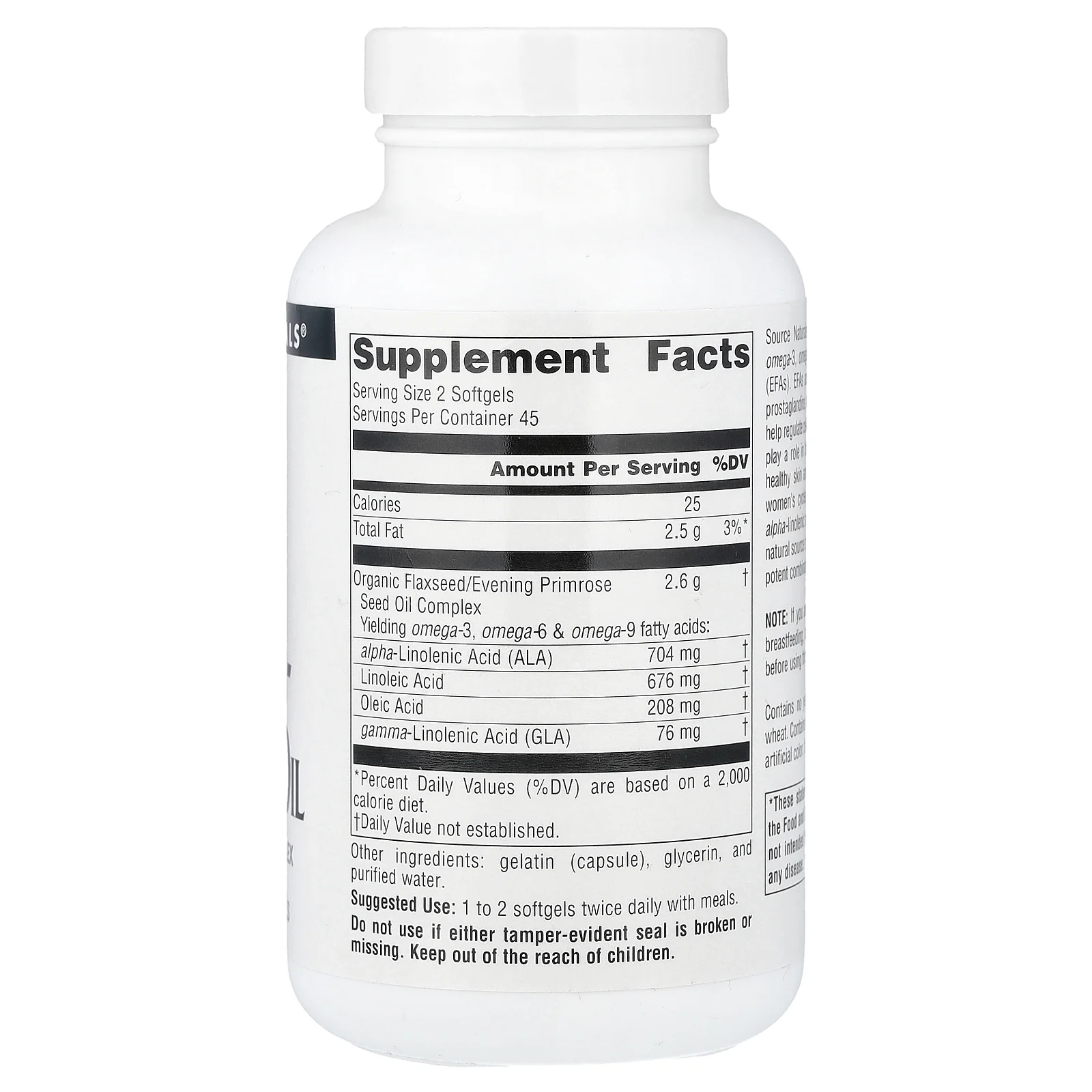 Source Naturals, масло семян льна и первоцвета, 90 капсул