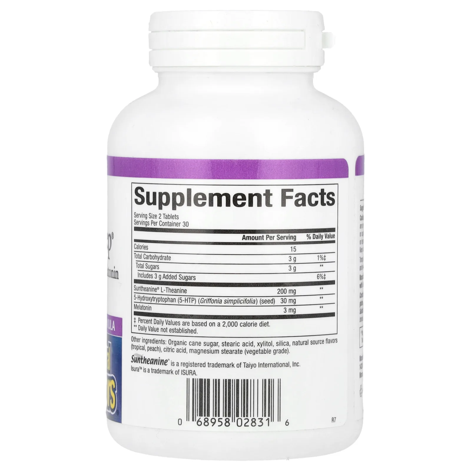 Natural Factors, Stress-Relax, Tranquil Sleep, добавка для здорового сна, 60 жевательных таблеток