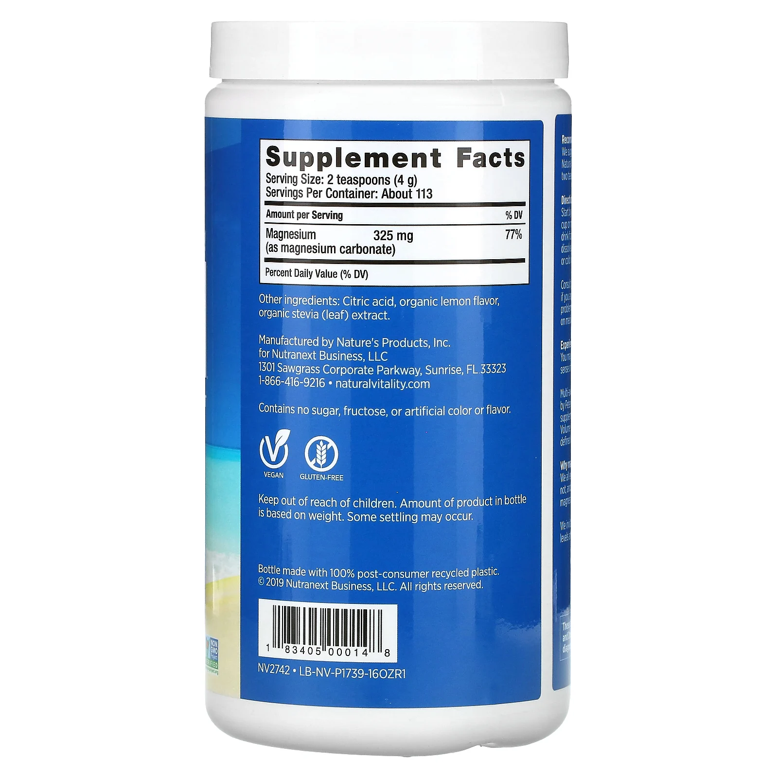 Natural Vitality, CALM, смесь для приготовления антистресс-напитка, сладкий лимон, 453 г (16 унций)