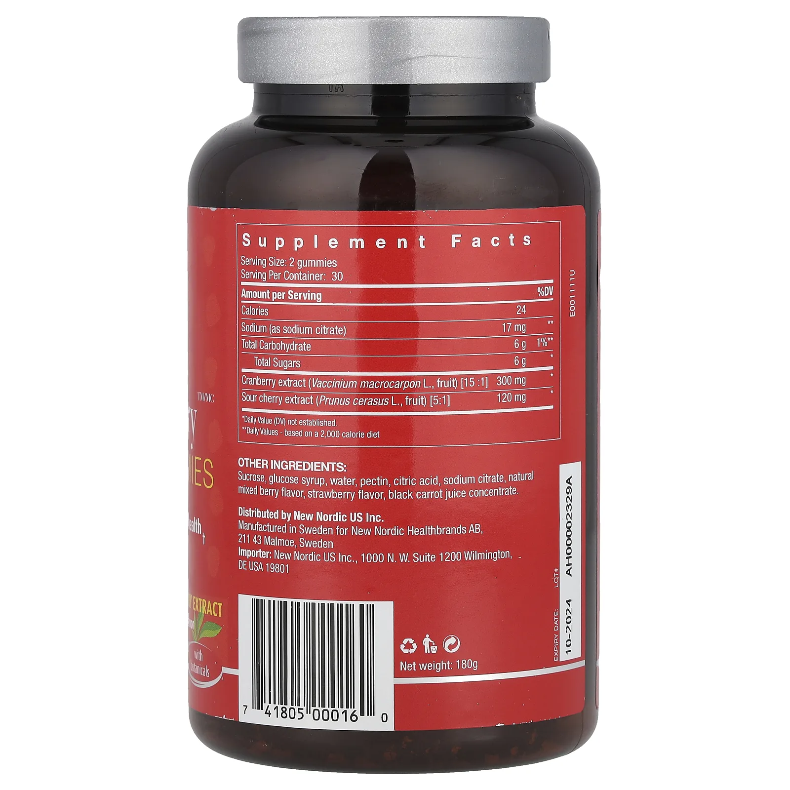 New Nordic, Веганские жевательные мармеладки, ягодное ассорти, 60 жевательных мармеладок