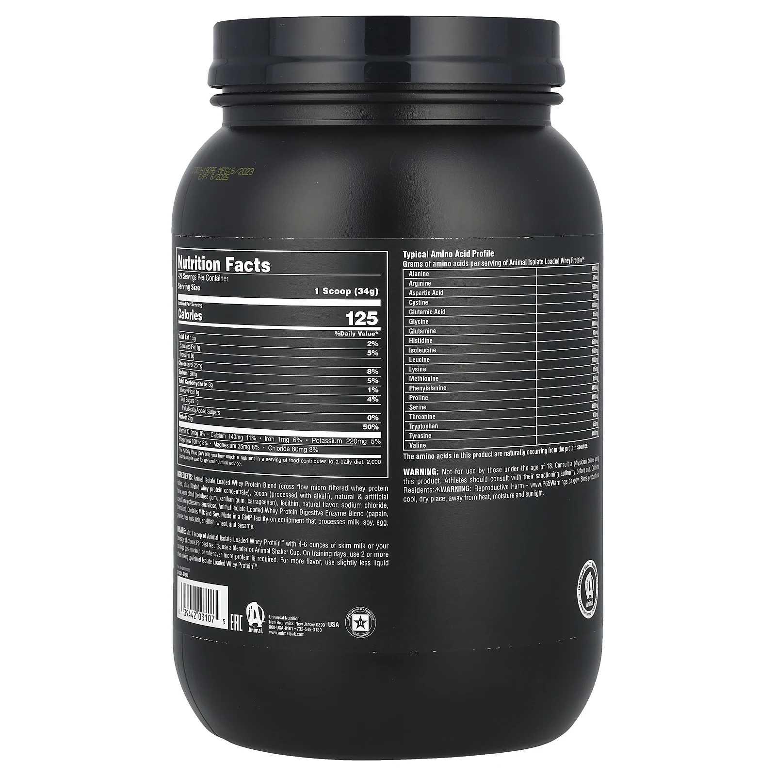 Animal, Порошок животного сывороточного протеина, шоколад, 907 г (2 фунта)