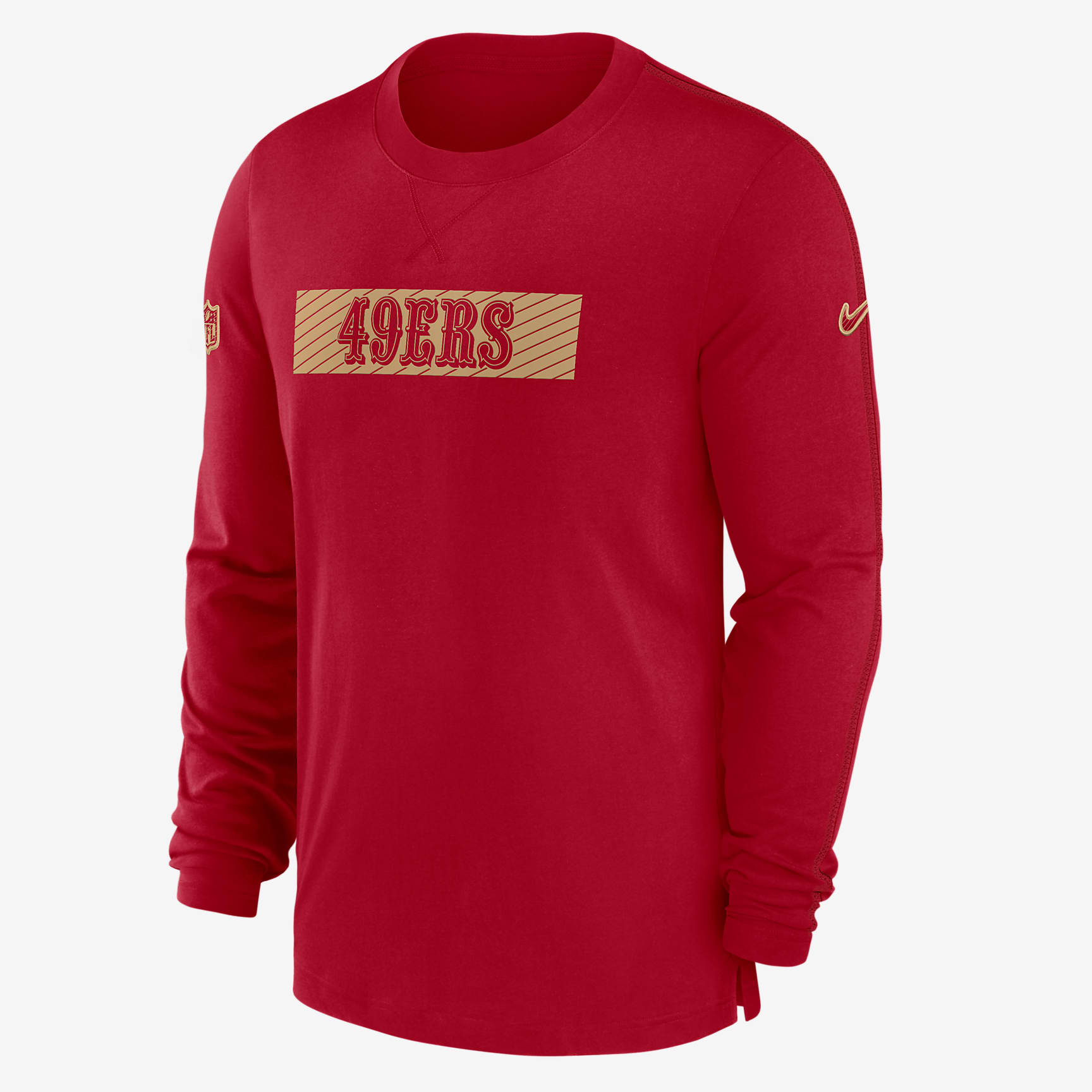 San Francisco 49ers Sideline Player Team Issue Men’s Nike Dri-FIT Long-Sleeve Top