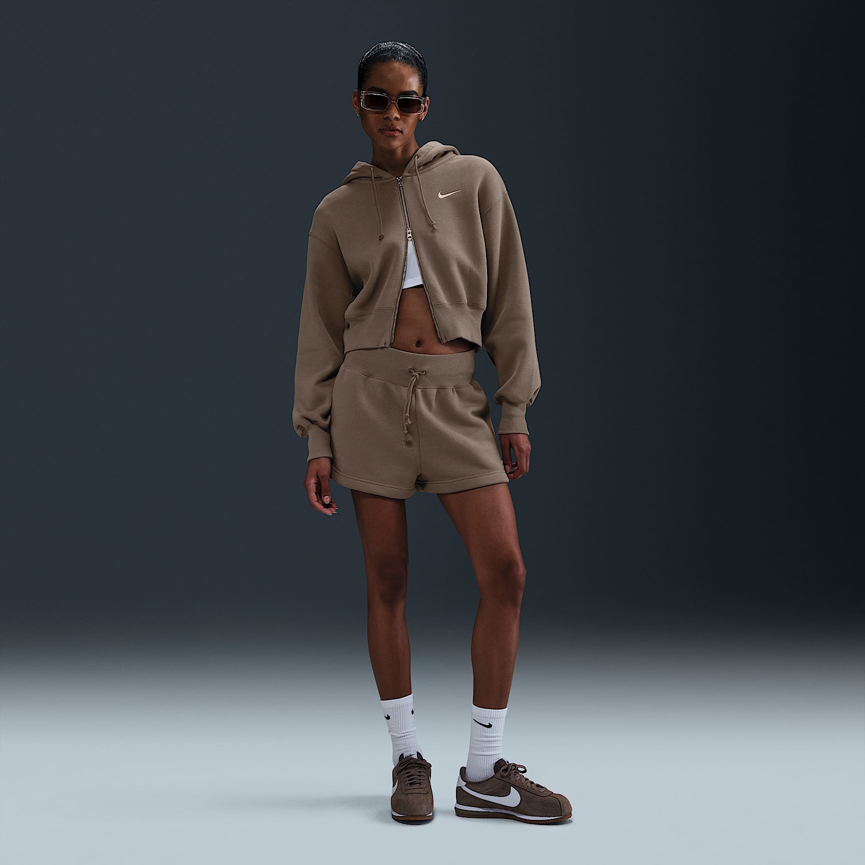 Nike Sportswear Phoenix Fleece Women's Loose Cropped Full-Zip Hoodie