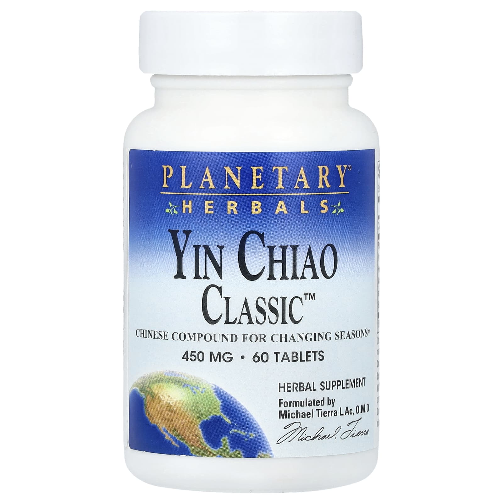 Planetary Herbals, Yin Chiao Classic ™, 60 таблеток