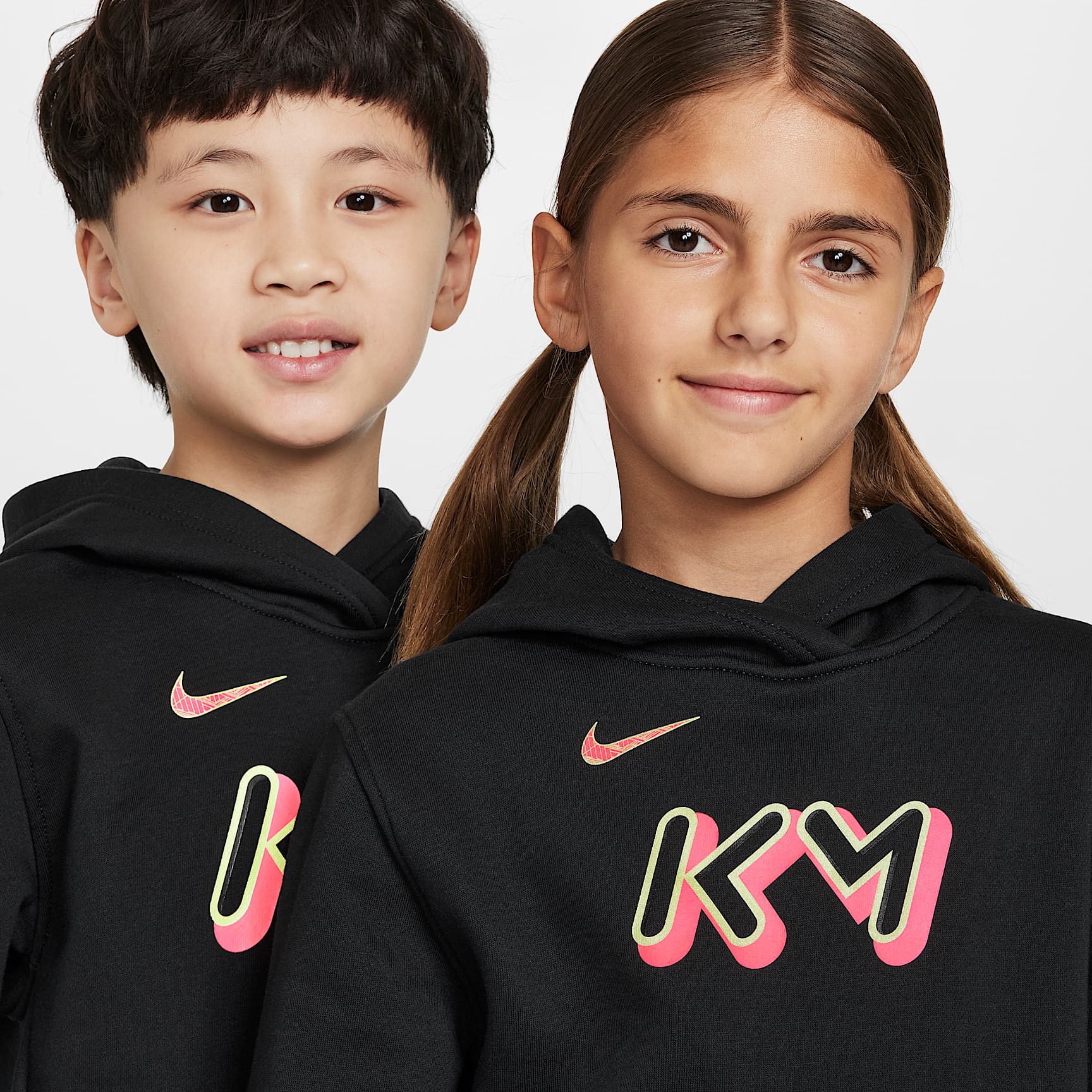 Kylian Mbappé Club Fleece Big Kids' Soccer Hoodie