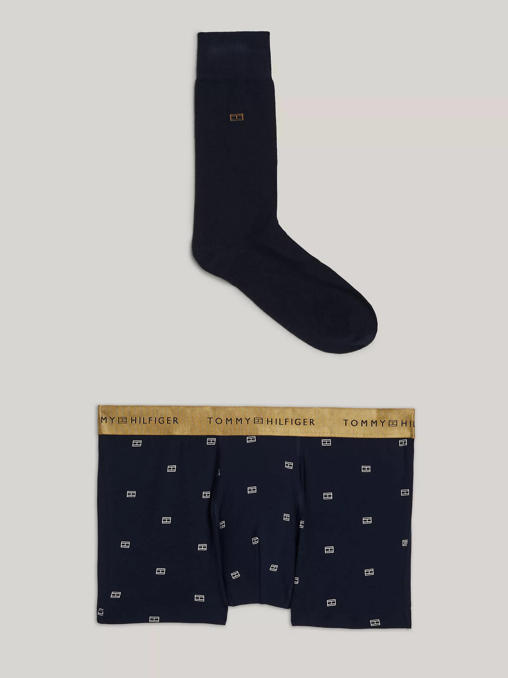 Мужское нижнее белье Tommy Hilfiger, Комплект из трусов и носков с логотипом флага Tommy (2 предмета)