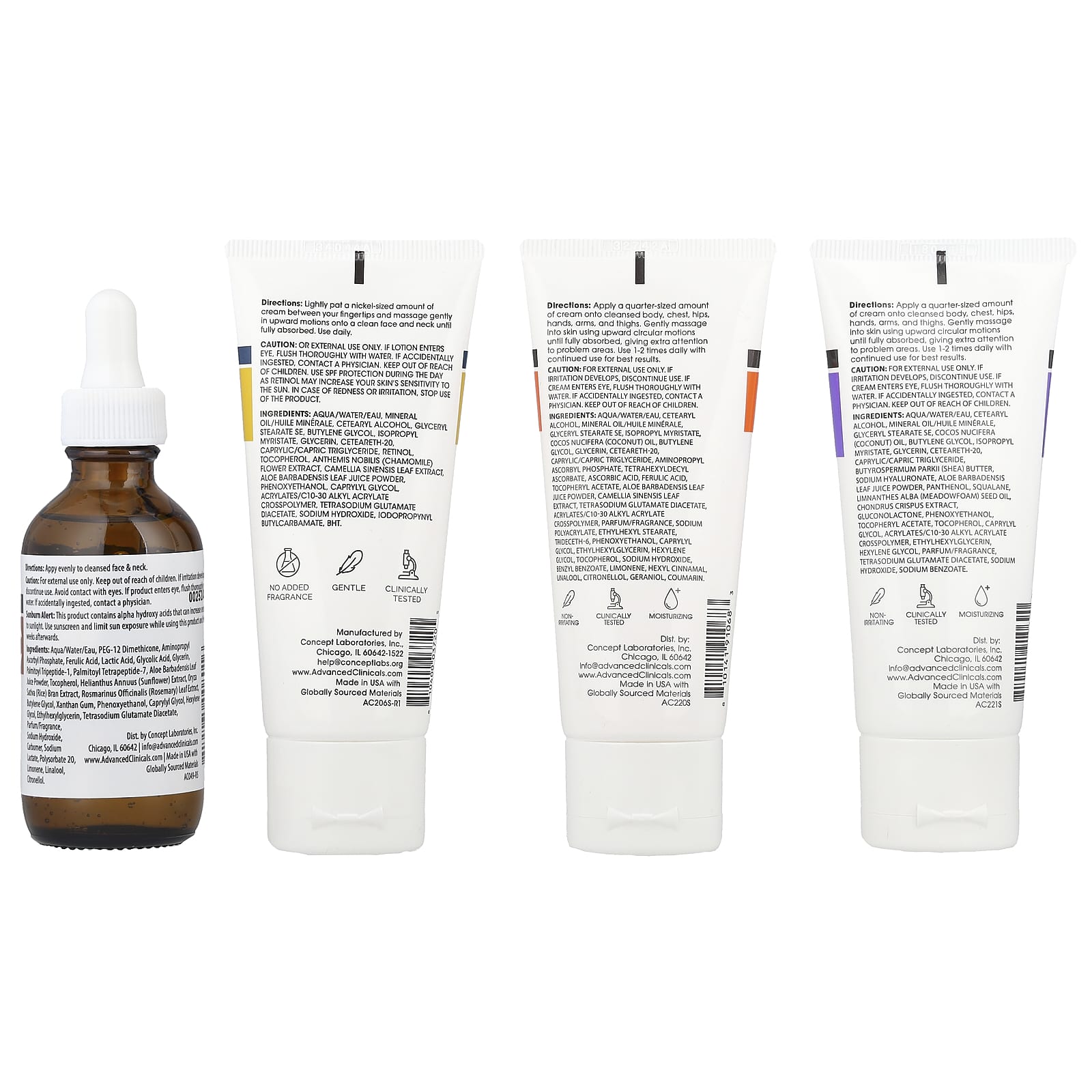 Advanced Clinicals, iHerb Exclusive, косметичка для повседневного использования, 5 предметов