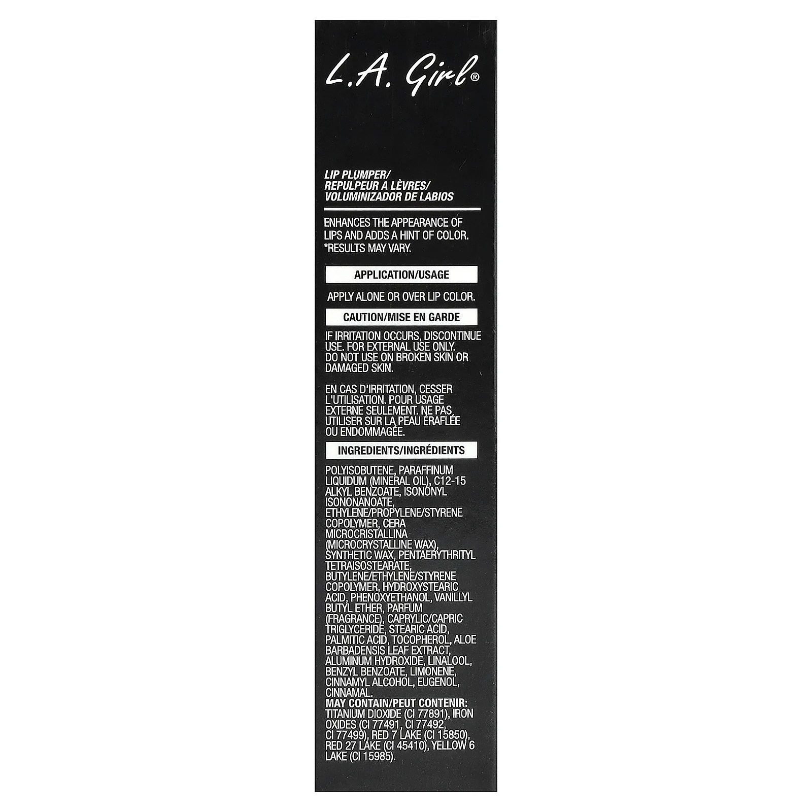 L.A. Girl, губная помада, блеск для настроения, GLP530 и черная вишня, 13 мл (0,44 жидк. унции)