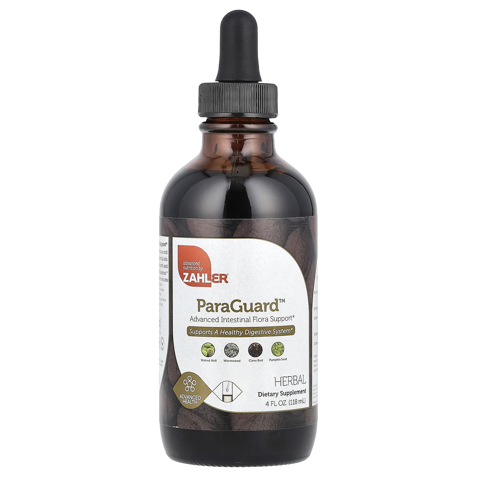 Zahler, ParaGuard, улучшенная поддержка кишечной флоры, 118 мл (4 жидк. Унции)
