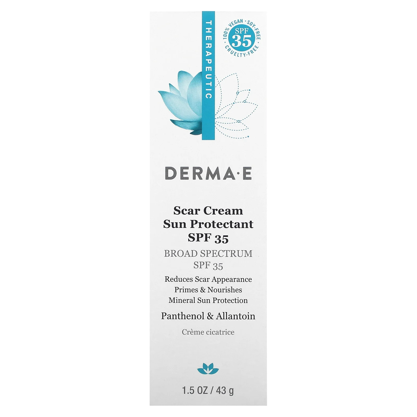 DERMA E, Солнцезащитный крем от шрамов SPF 35, 43 г (1,5 унции)