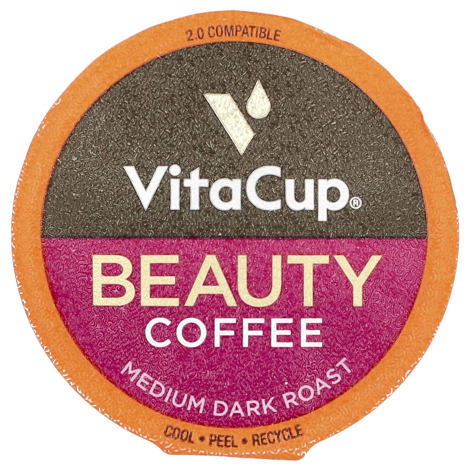 VitaCup, Beauty Coffee, средней обжарки, 16 чашек по 11,5 г (0,41 унции)
