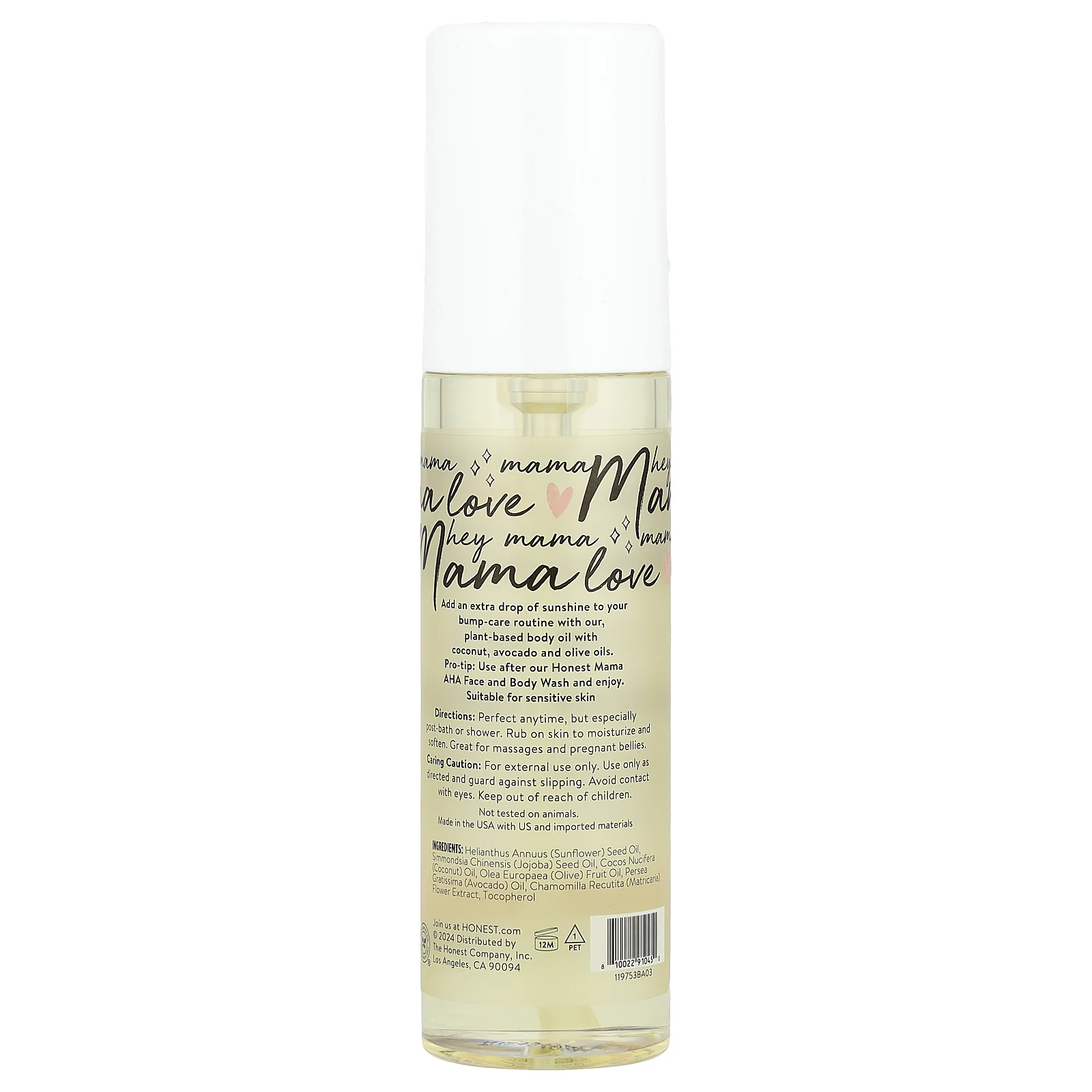 The Honest Company, Масло для тела с эффектом сияния, без запаха, 124 мл (4,2 жидк. Унции)