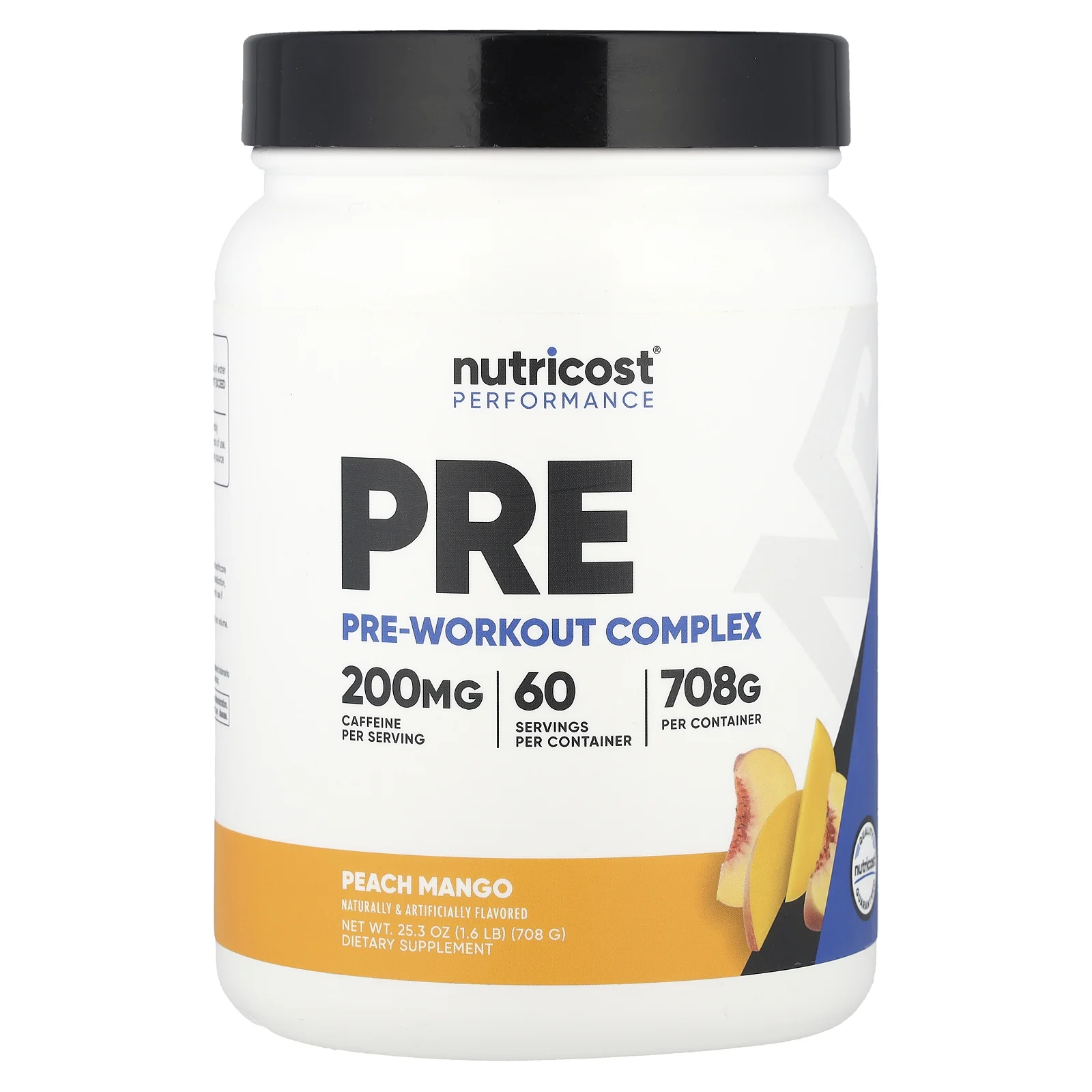 Nutricost, Performance, предтренировочный комплекс, персик и манго, 708 г (1,6 фунта)