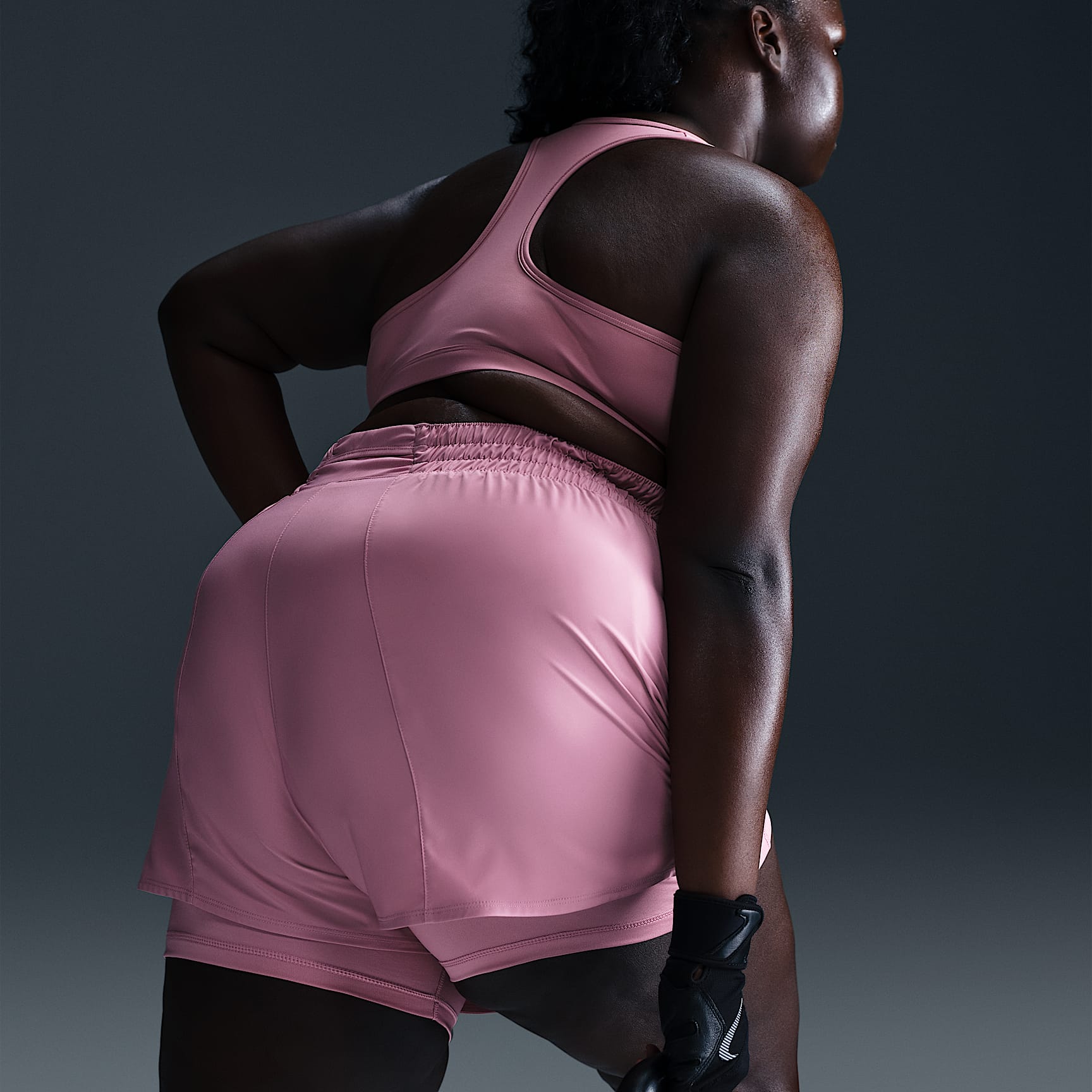 Nike Dri-FIT One Women's High-Waisted 3" 2-in-1 Shorts (Plus Size)