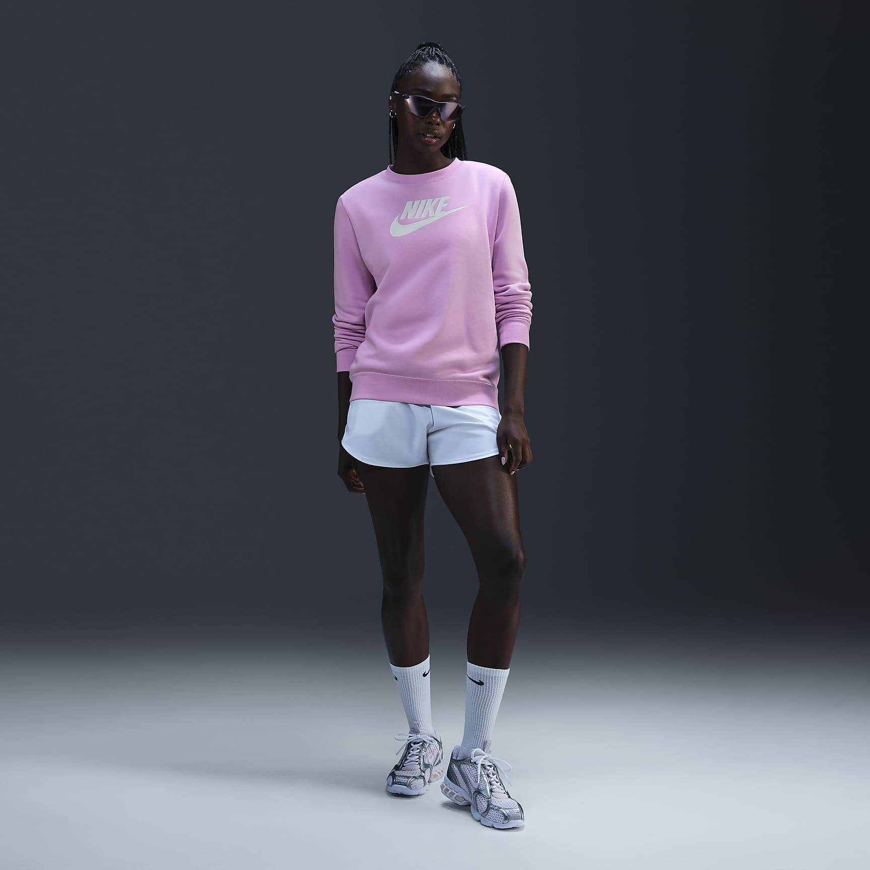 Nike Sportswear Club Fleece Women's Logo Crew-Neck Sweatshirt