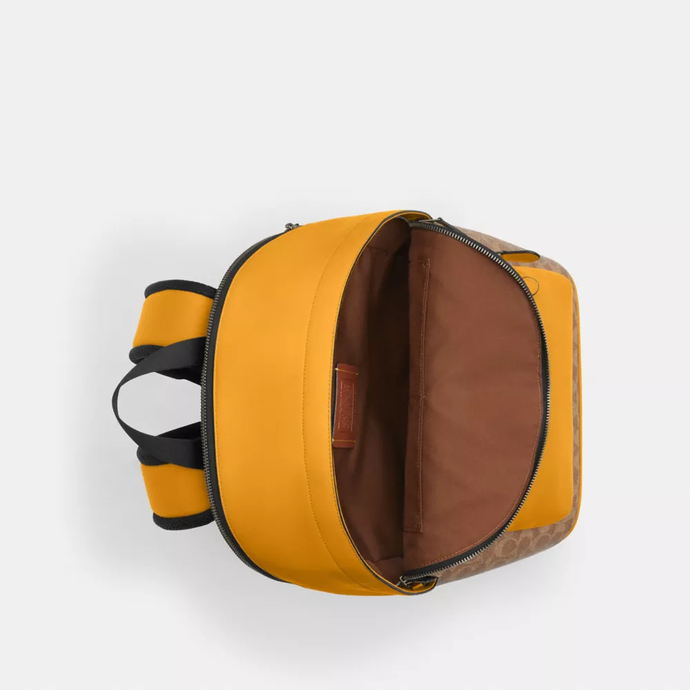 Рюкзак COACH West Backpack In Colorblock Signature Canvas