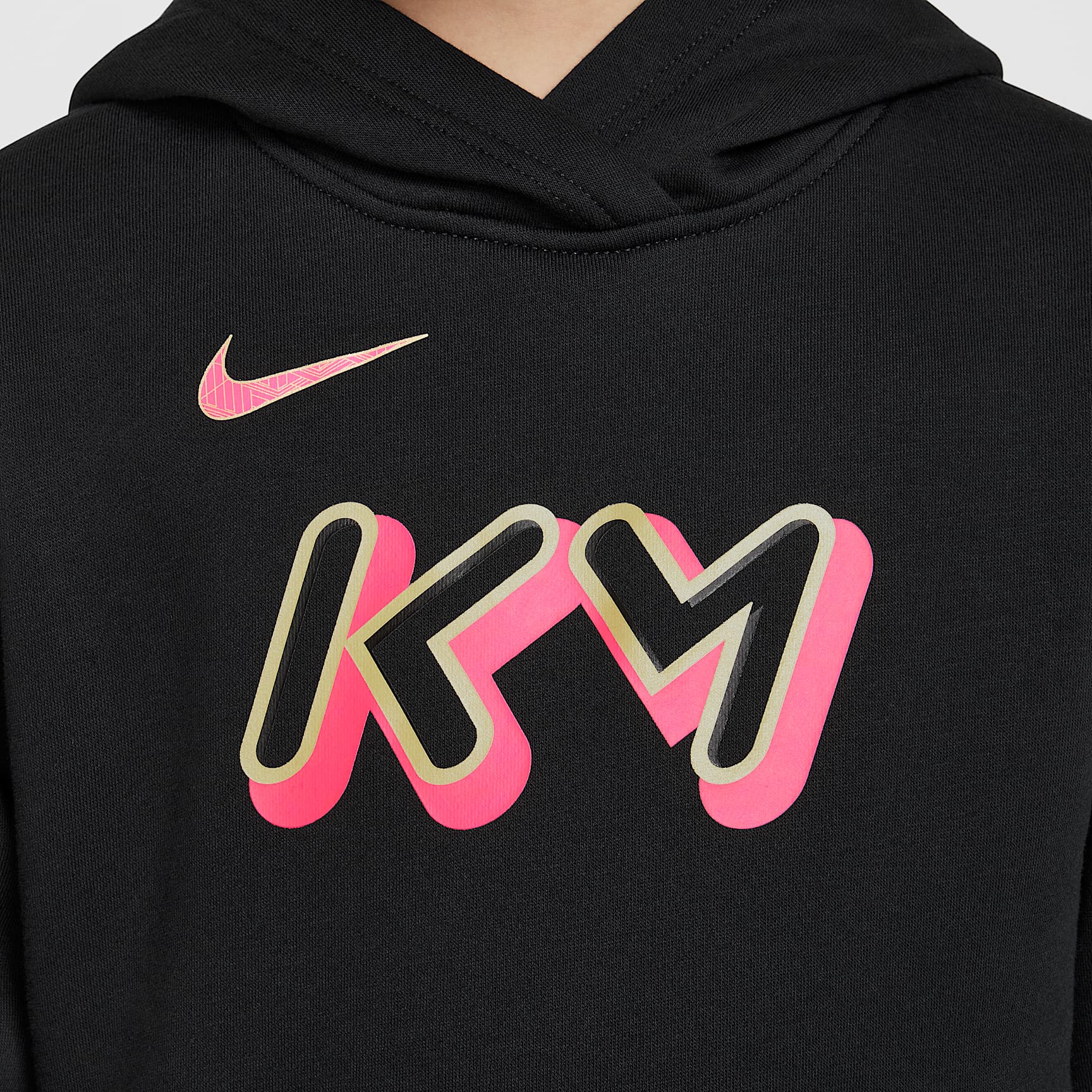 Kylian Mbappé Club Fleece Big Kids' Soccer Hoodie