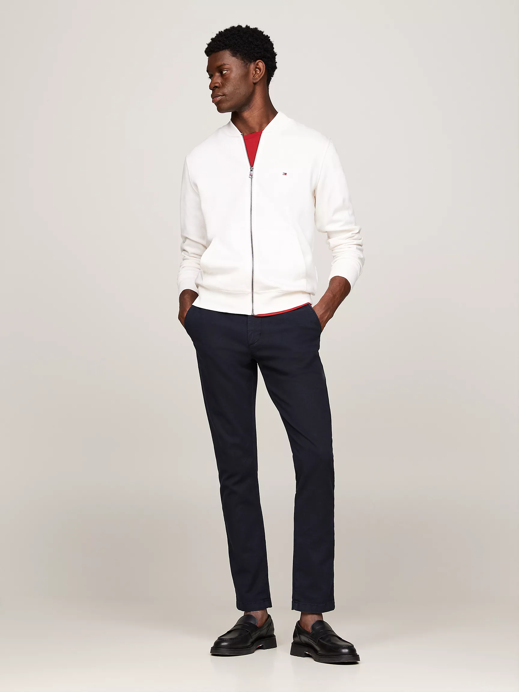 Мужская толстовка Tommy Hilfiger, Свитшот с бейсбольным воротником и молнией