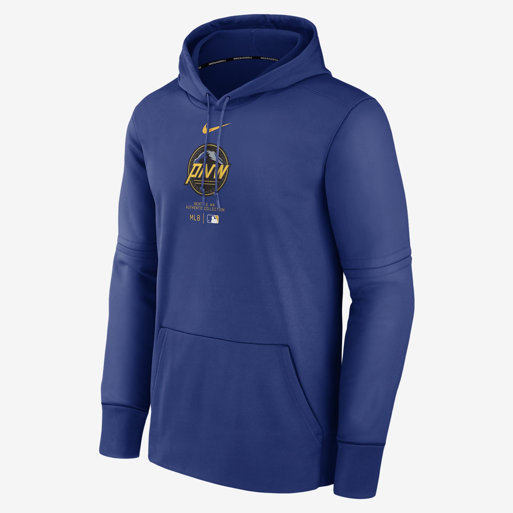 Seattle Mariners City Connect Practice Men's Nike Therma MLB Pullover Hoodie