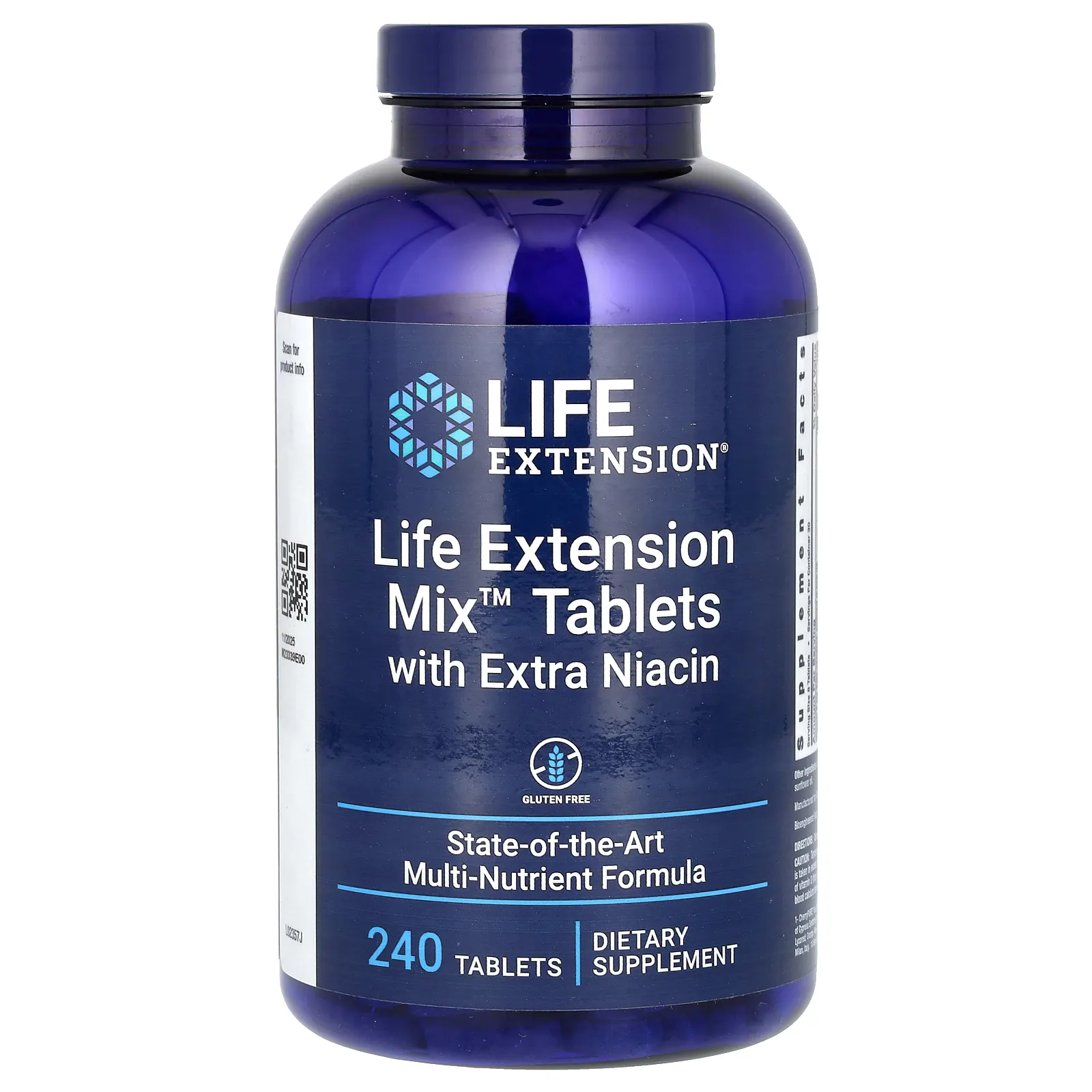 Таблетки Life Extension Mix с дополнительным ниацином, 240 таблеток