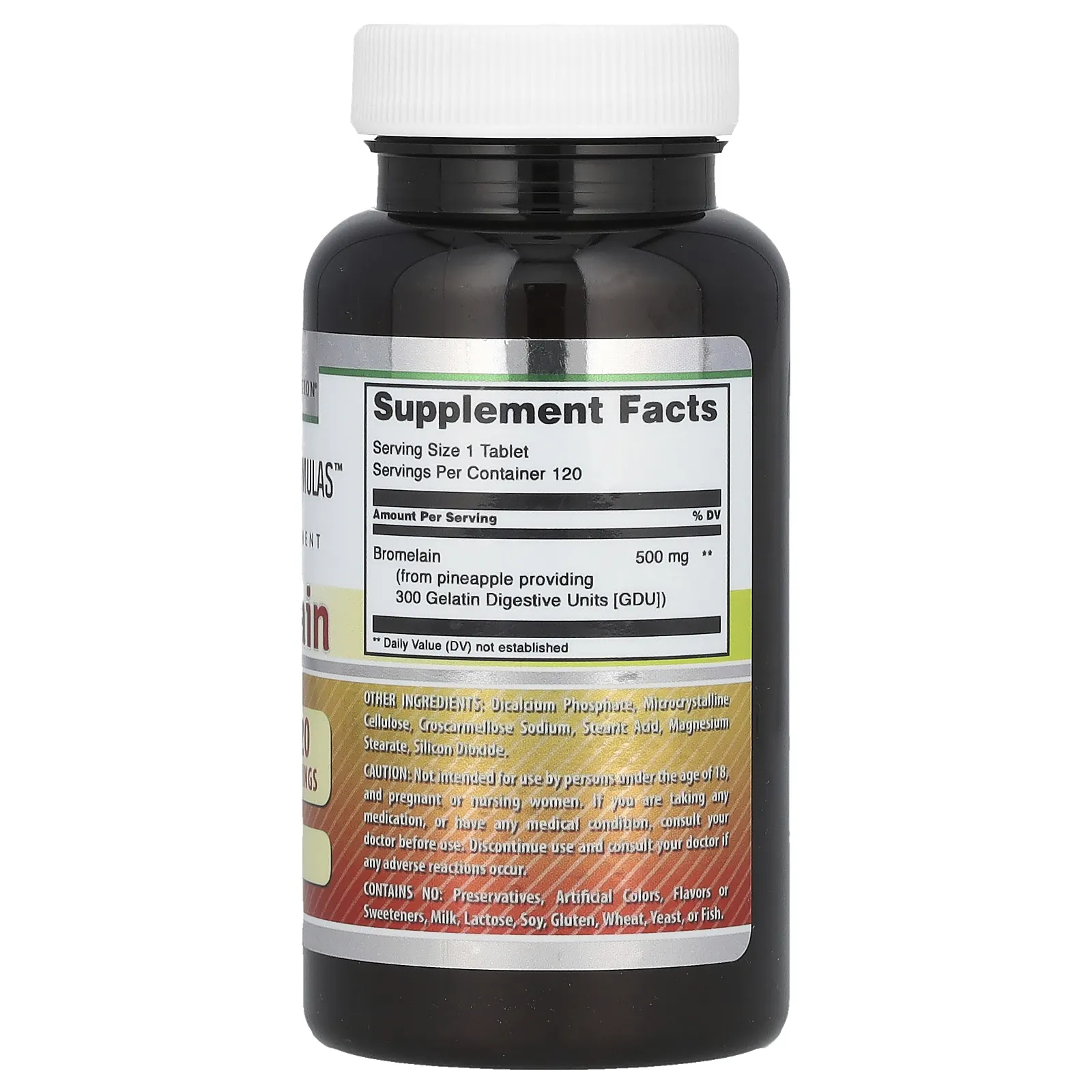 Amazing Nutrition, Бромелаин, 500 мг, 120 таблеток