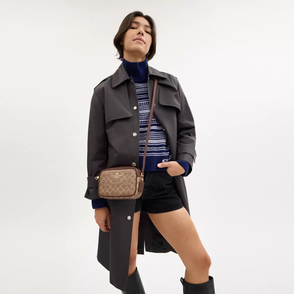 Сумка COACH Mini Jamie Camera Bag In Signature Canvas