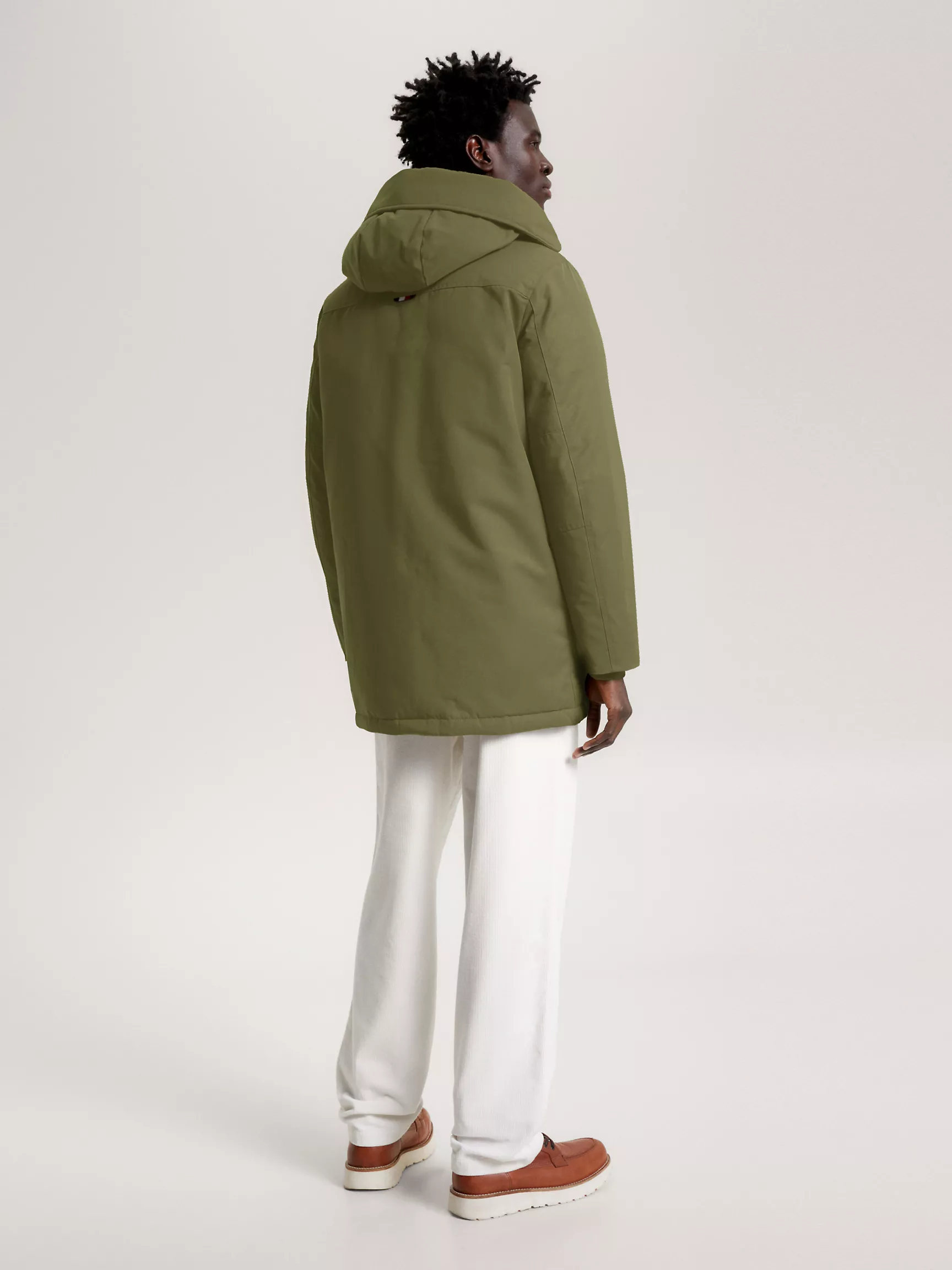 Мужская куртка Tommy Hilfiger, Легкая пуховая парка с капюшоном