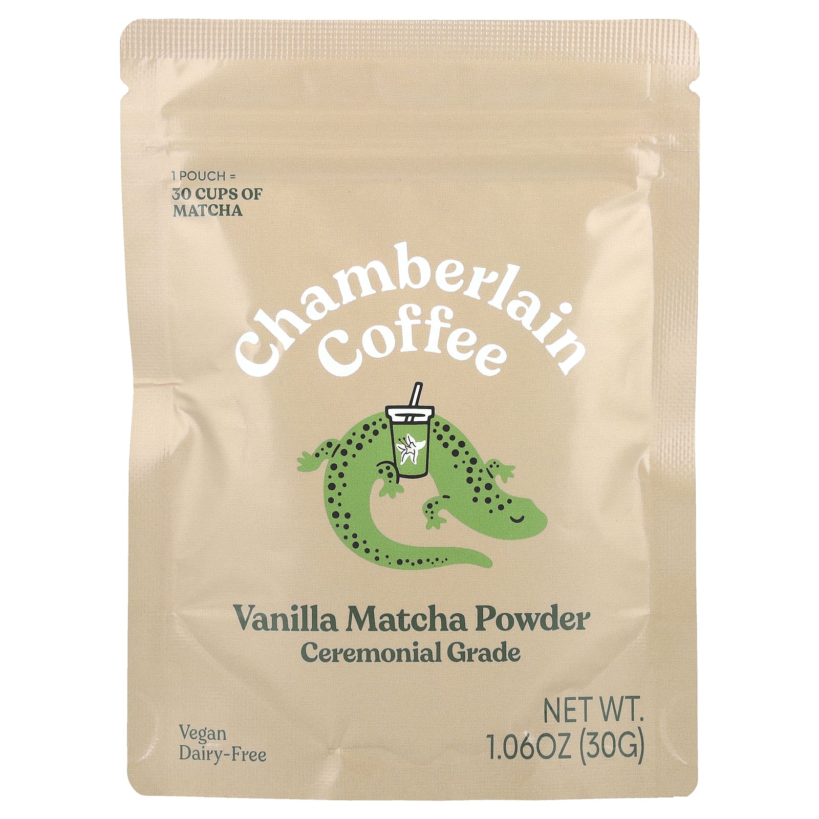 Chamberlain Coffee, Порошок с ванильным матча, церемониальный, 30 г (1,06 унции)