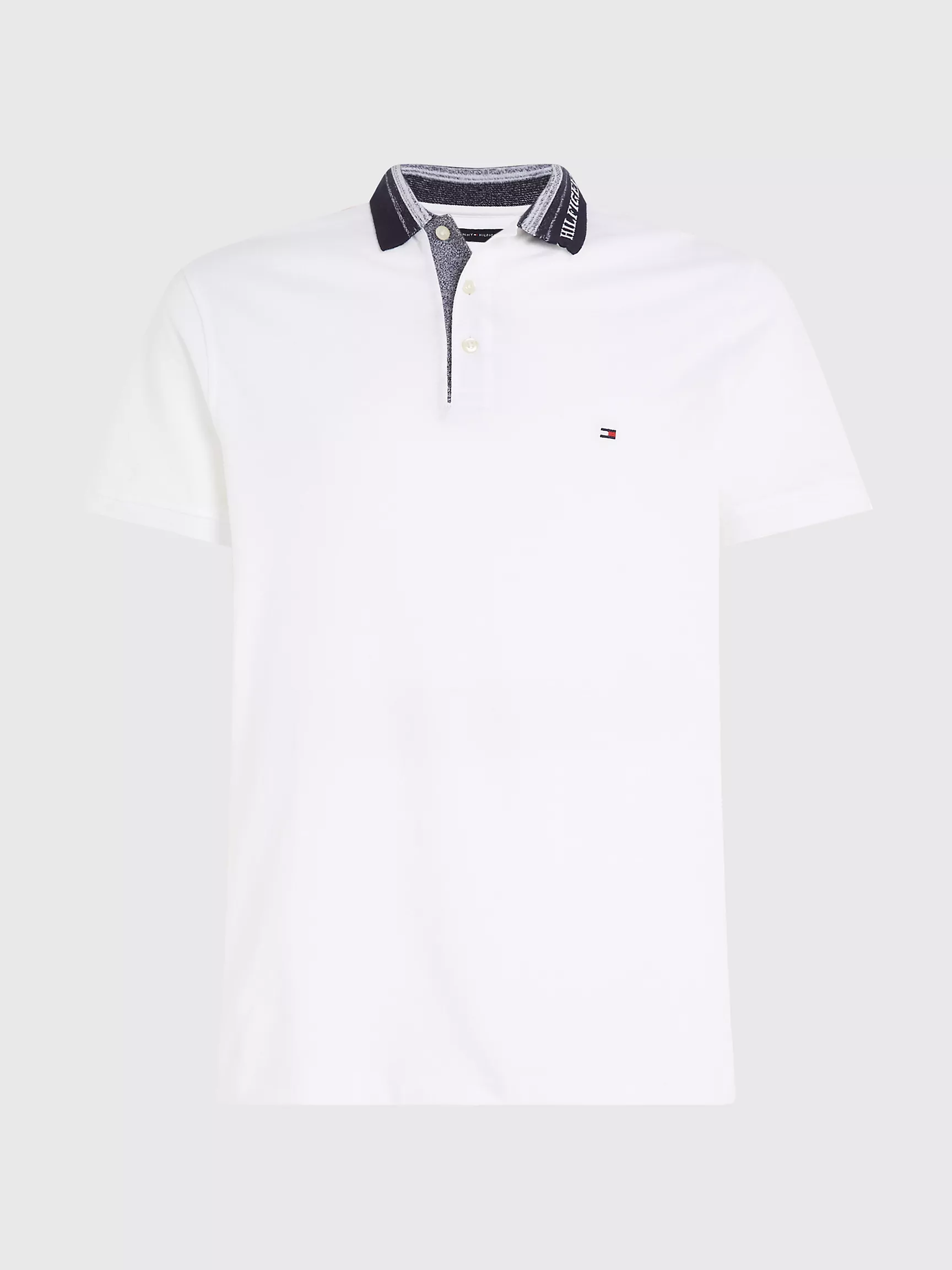 Мужское поло Tommy Hilfiger, Приталенное поло Mouline с логотипом на воротнике