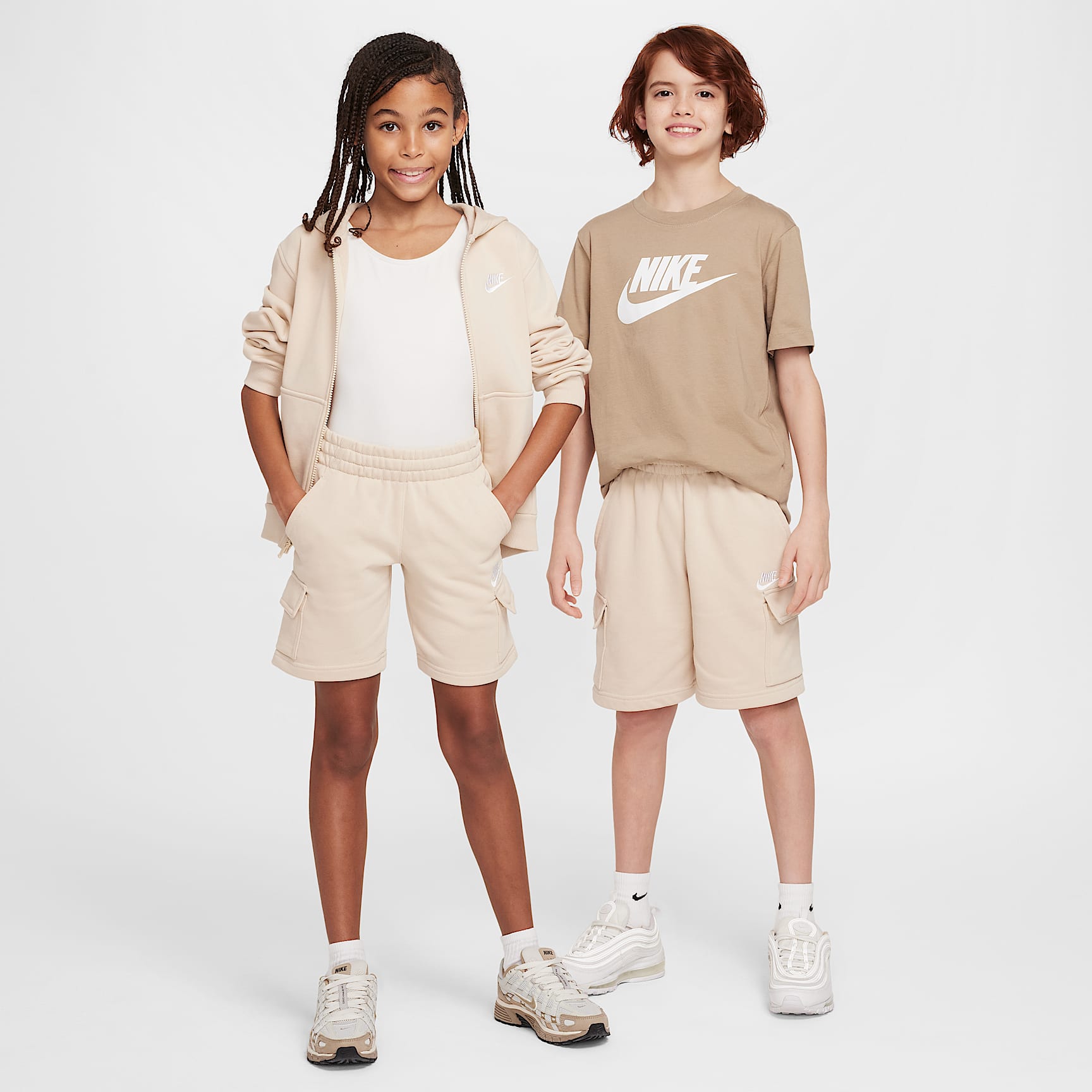 Nike Sportswear Club Big Kids' French Terry Cargo Shorts