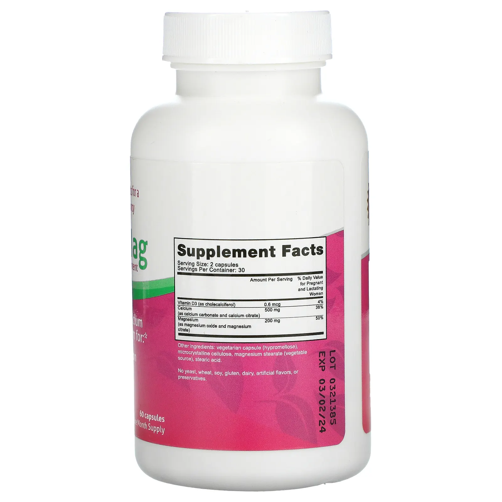 Fairhaven Health, Peapod, комплекс витаминов Кальций-Магний, 60 капсул