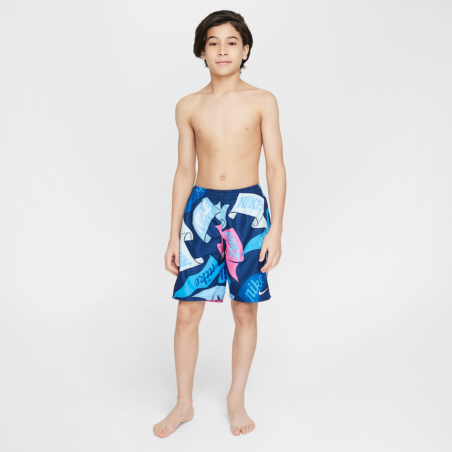 Nike Swim Breaker Big Kids' (Boys') 7" Brief-Lined Volley Shorts