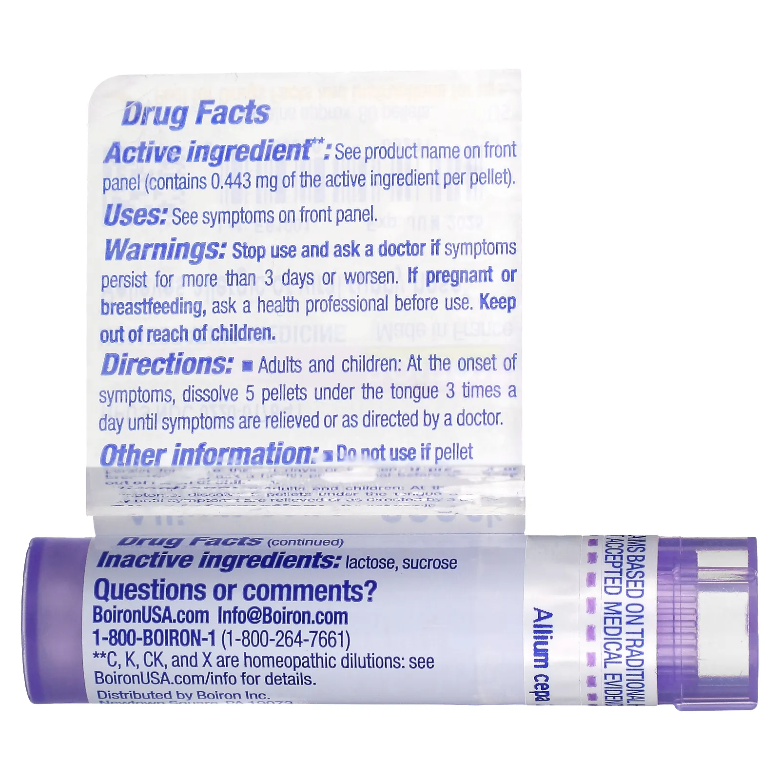 Boiron, Allium cepa, 200 CK, прибл. 80 гранул