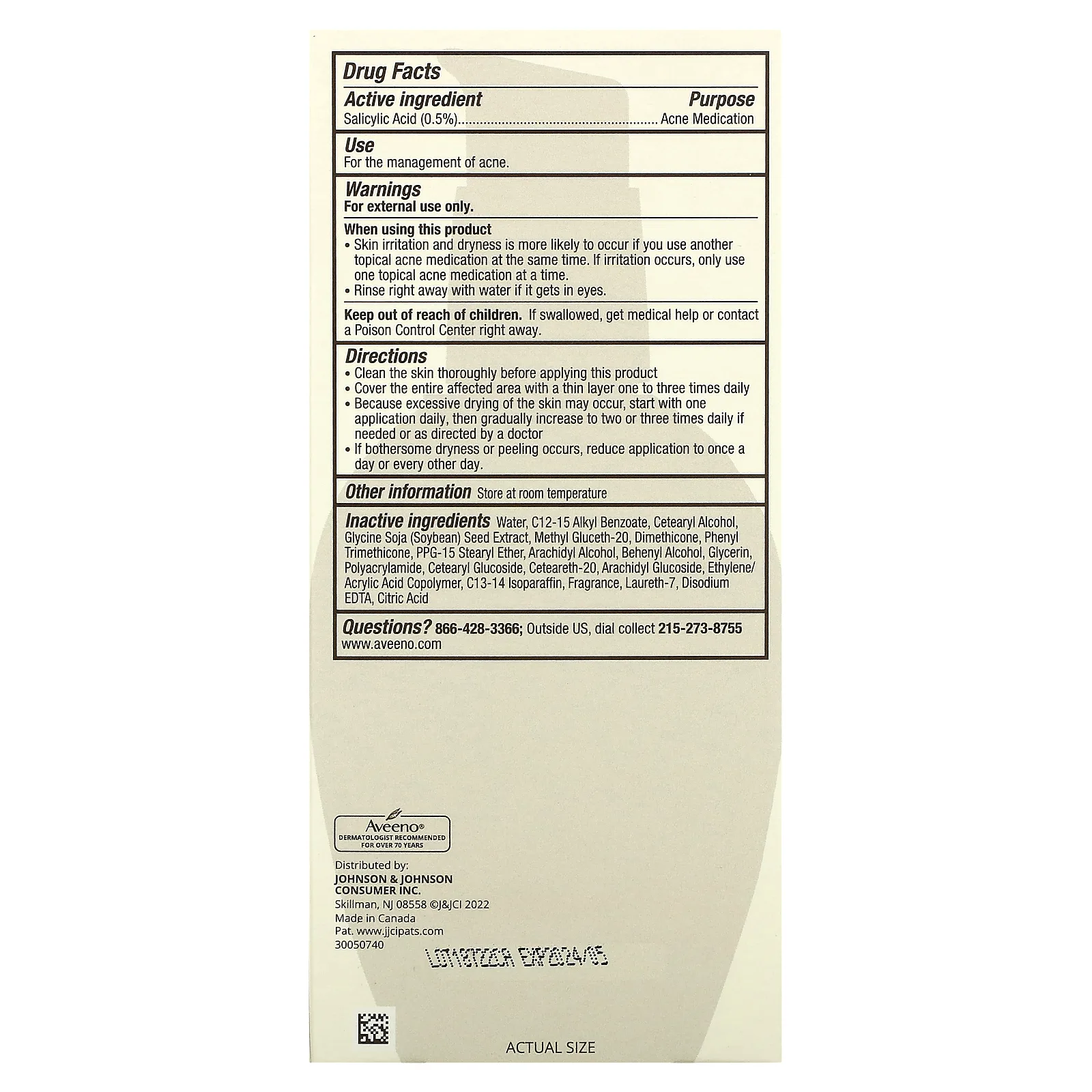 Aveeno, Positively Radiant, чистый цвет лица, ежедневное увлажняющее средство, 118 мл (4 жидк. унции)