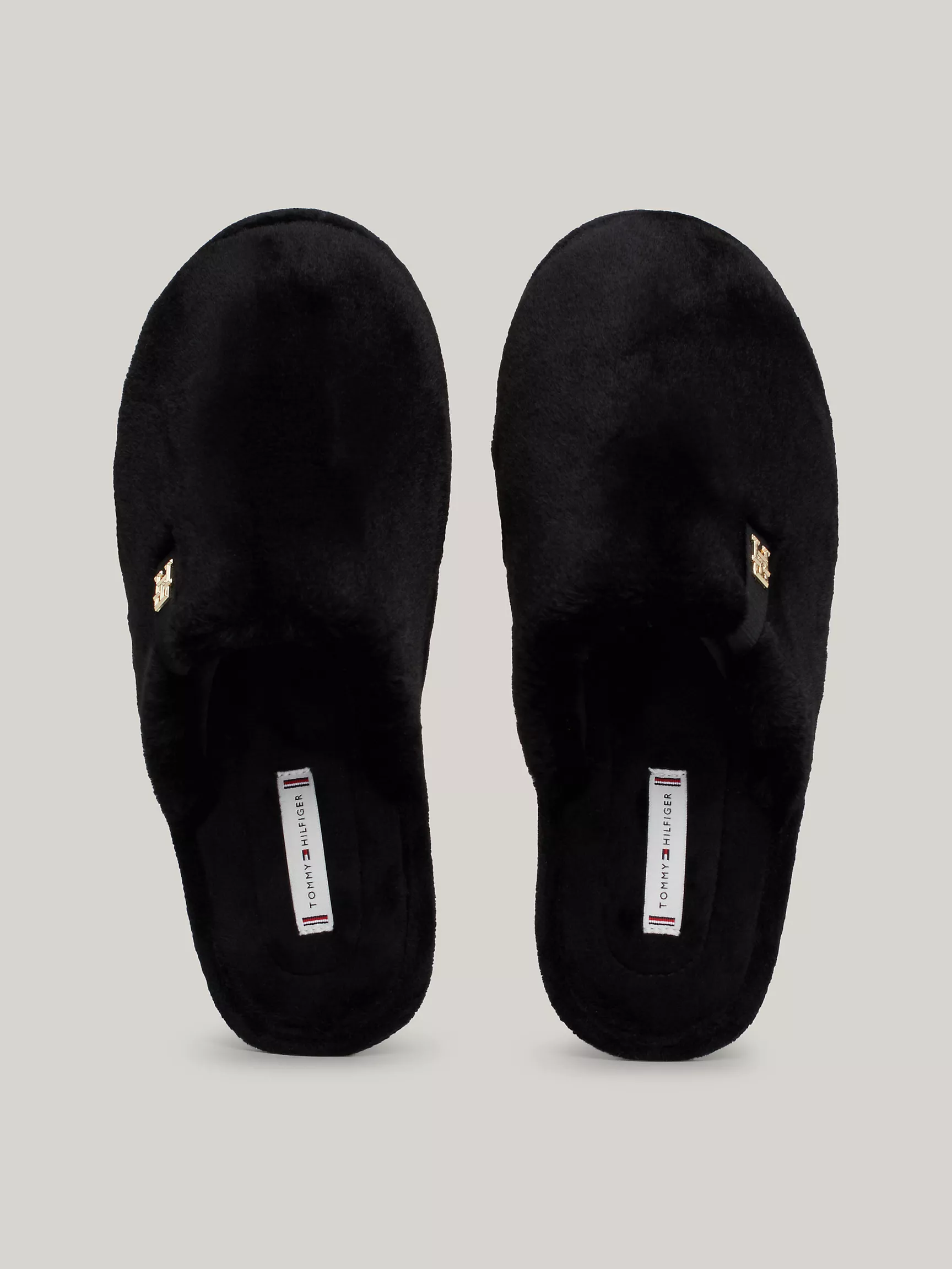 Женские тапочки Tommy Hilfiger, Флисовые тапочки с монограммным узором