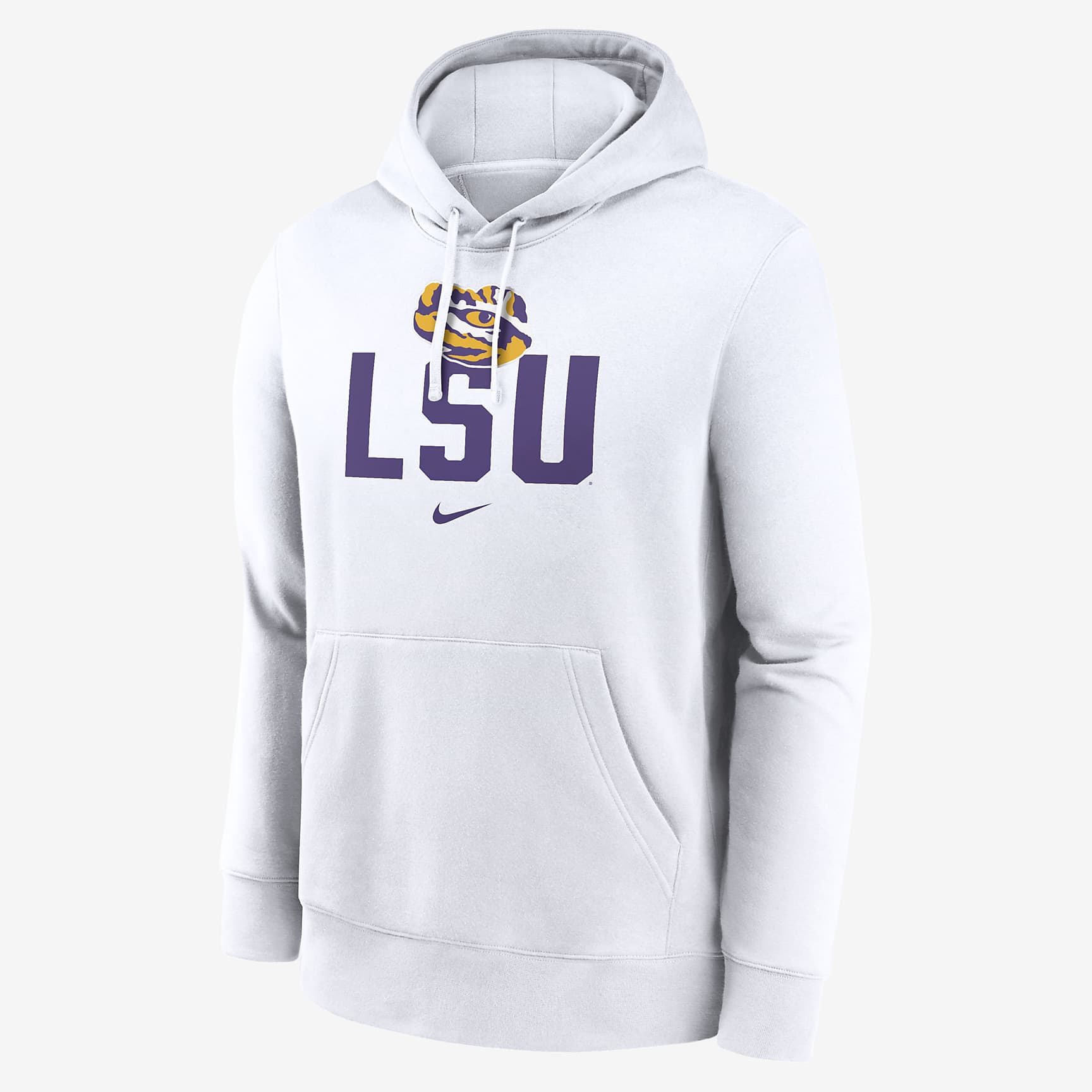 LSU Tigers Primetime Club Campus Men's Nike College Pullover Hoodie
