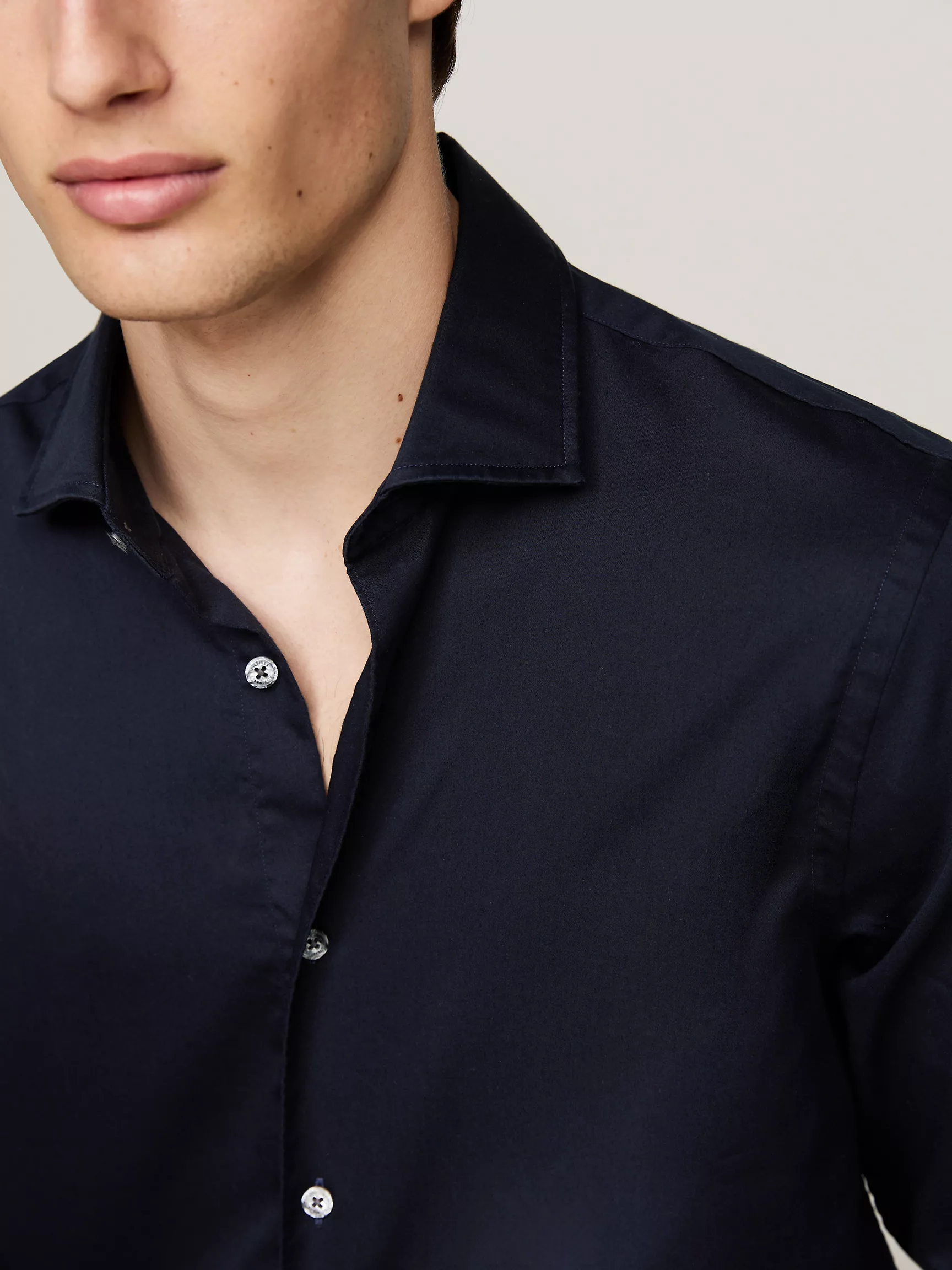 Мужская рубашка Tommy Hilfiger, Приталенная рубашка из поплина