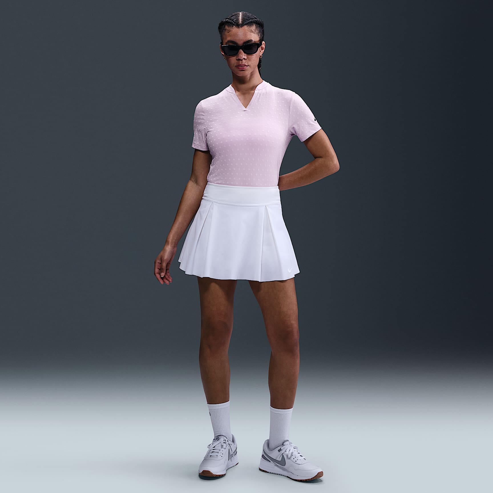 Nike Tour Women's Dri-FIT Short-Sleeve Blade Jacquard Golf Polo