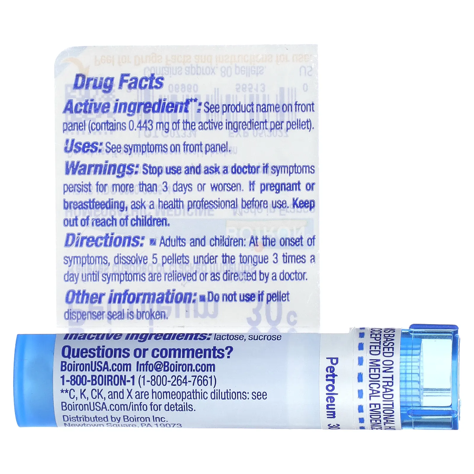 Boiron, Нефть, 30C, прибл. 80 гранул