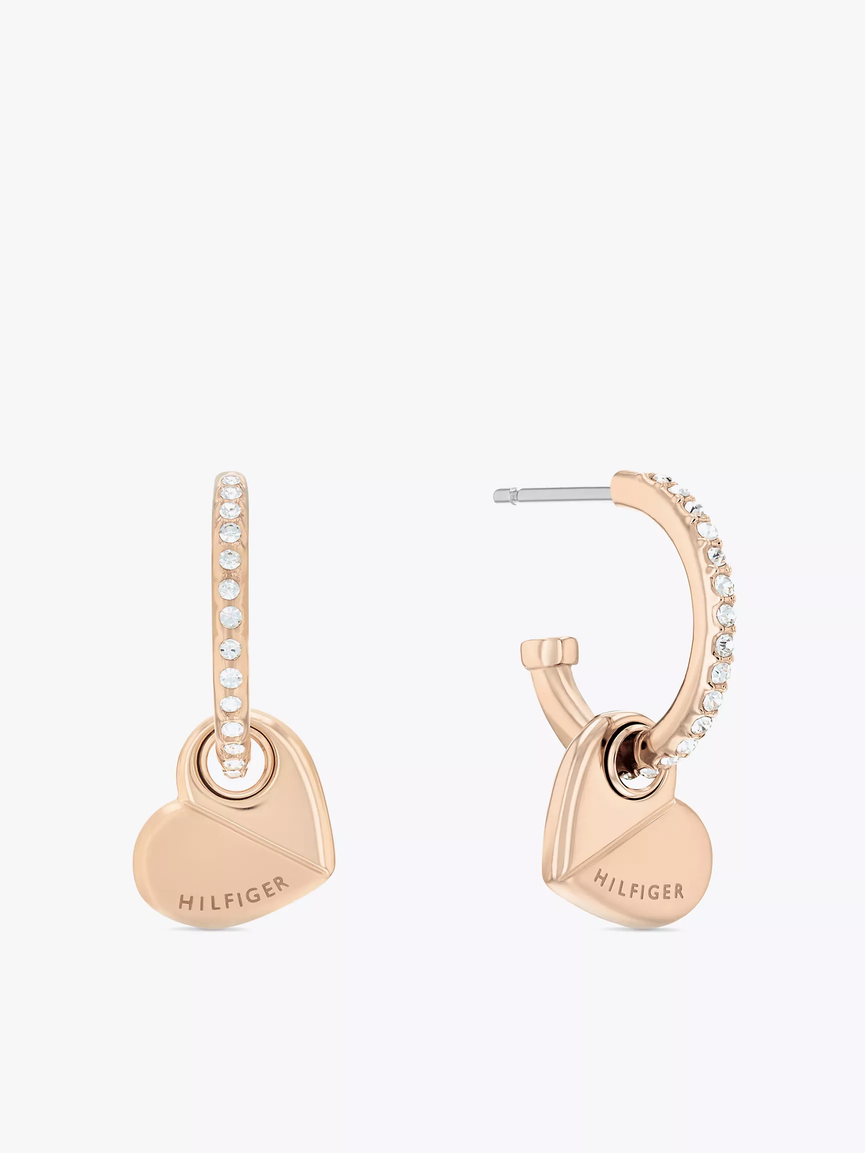 Женская серьга Tommy Hilfiger, Позолоченные серьги Carnation в форме сердца