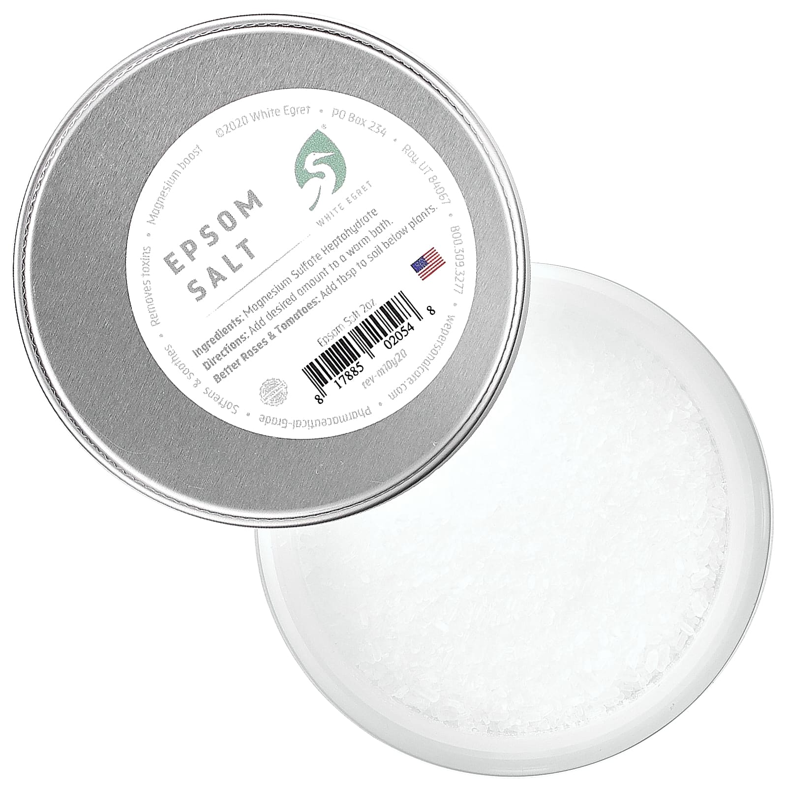 White Egret Personal Care, английская соль, 57 г (2 унции)