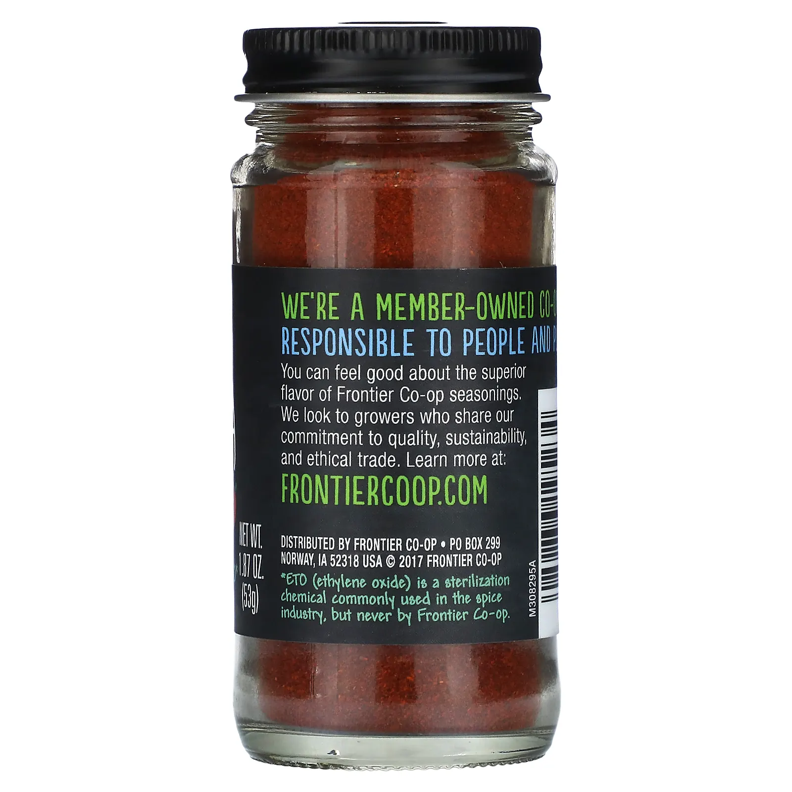 Frontier Co-op, копченая паприка, копчение над древесиной дуба, 53 г (1,87 унции)