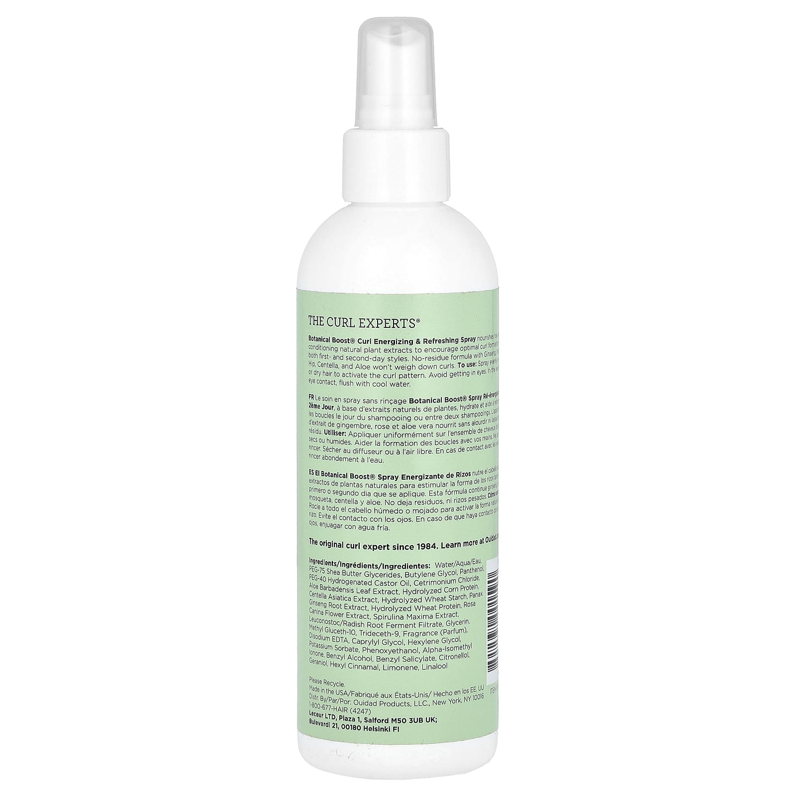 Ouidad, Botanical Boost®, бодрящий и освежающий спрей для локонов, 250 мл (8,5 жидк. унц.)