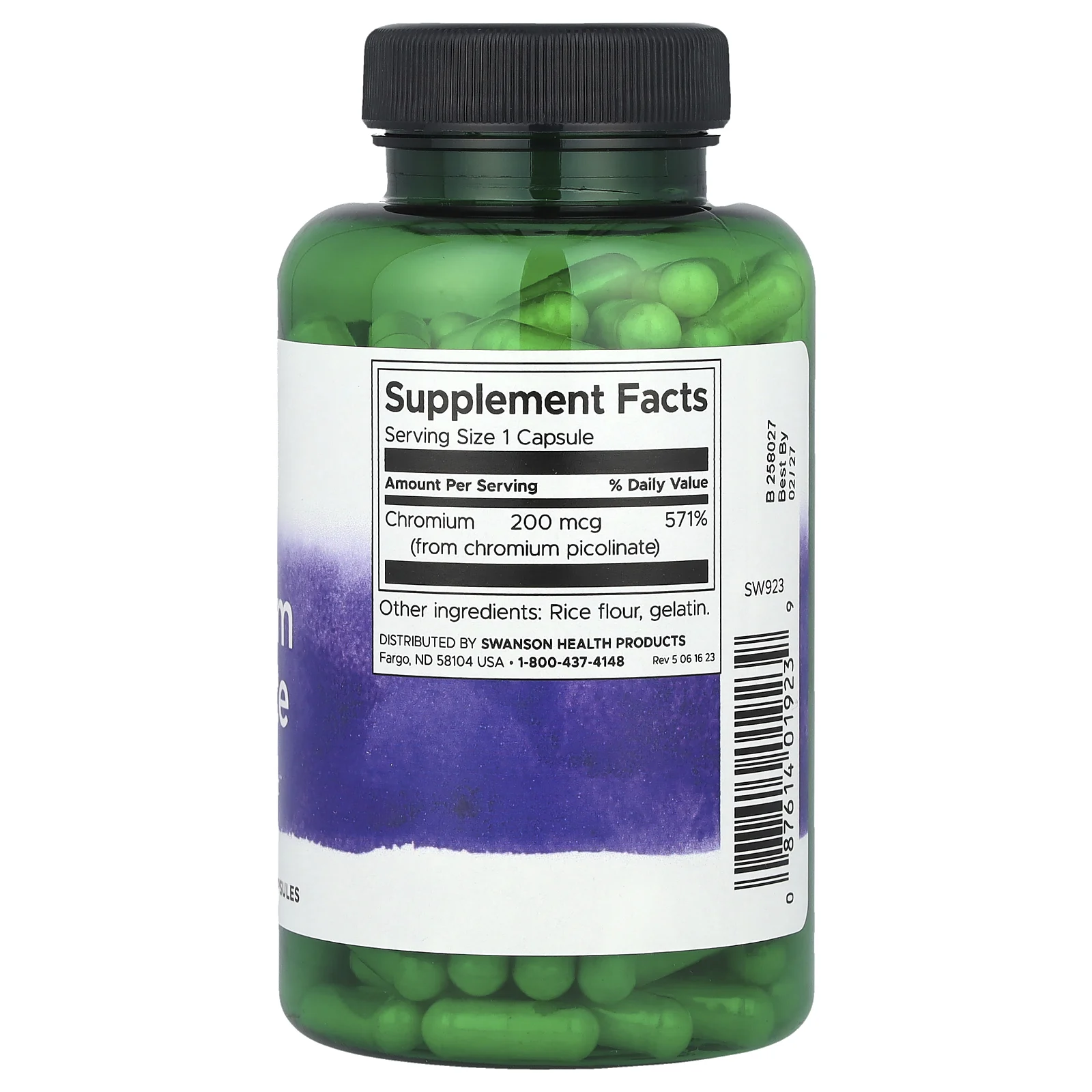 Swanson, Пиколинат хрома, 200 мкг, 200 капсул