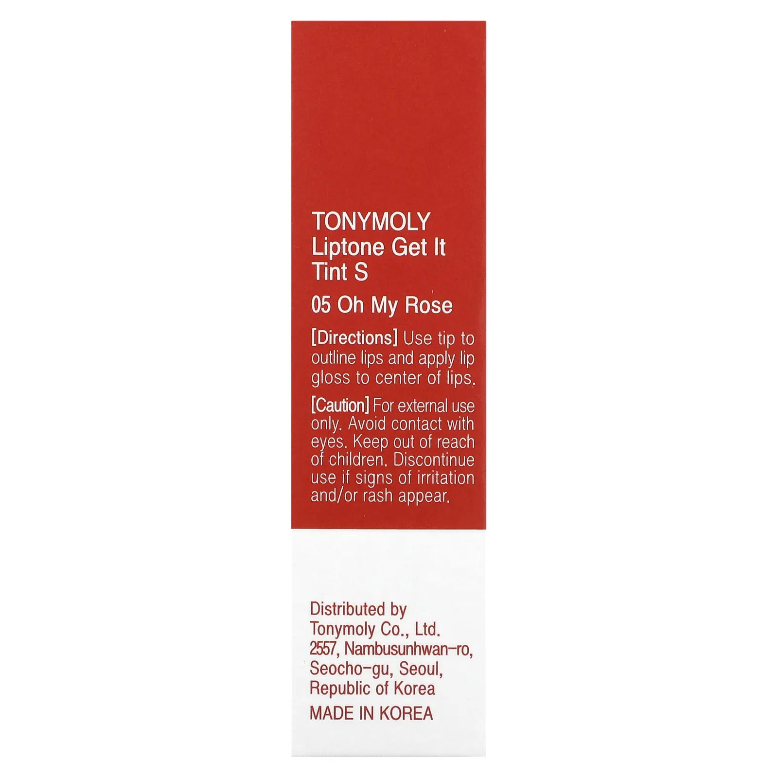 Tony Moly, LIPTONE Get It Tint S, 05 Oh My Rose, 3 г