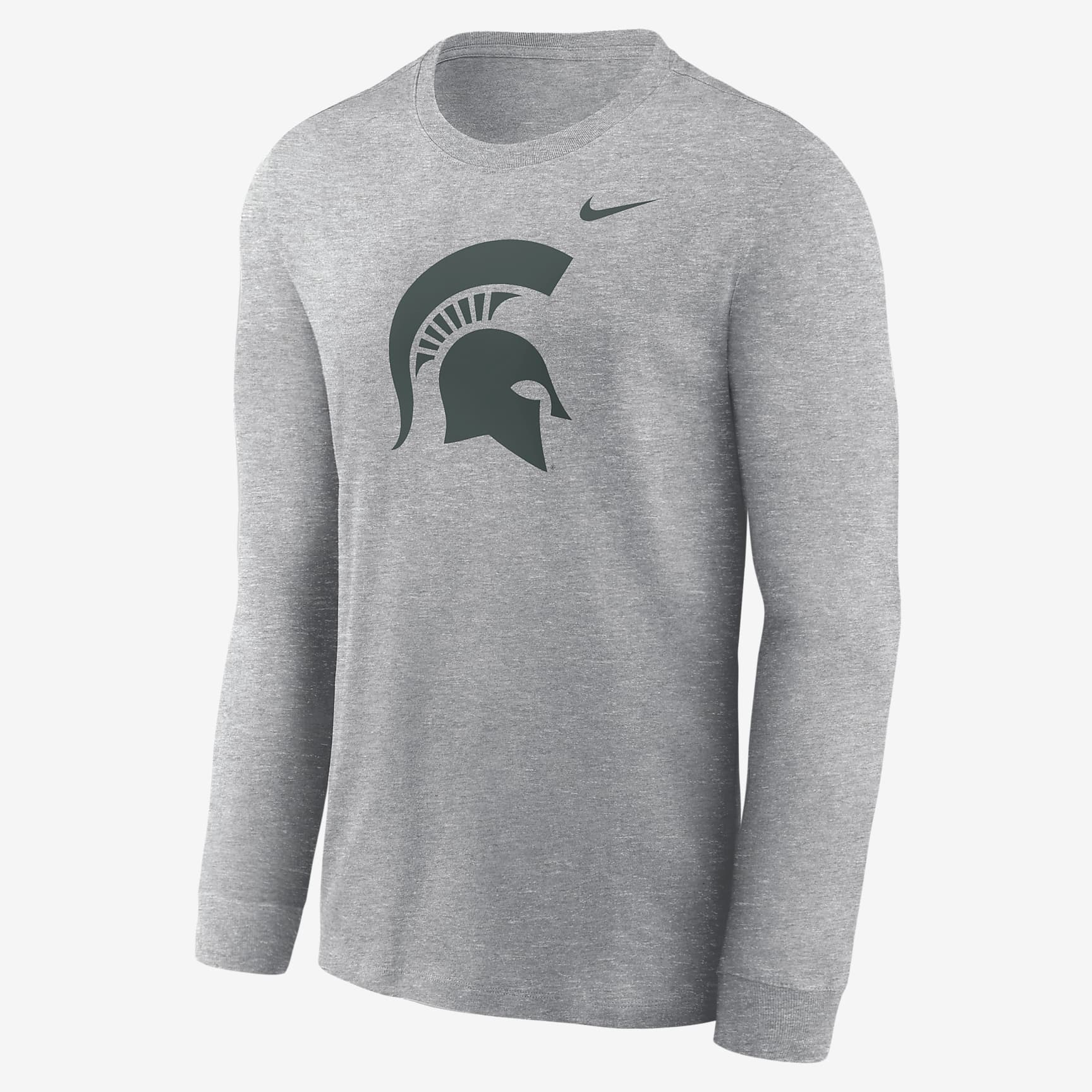 Michigan State Spartans Primary Logo Men's Nike College Long-Sleeve T-Shirt