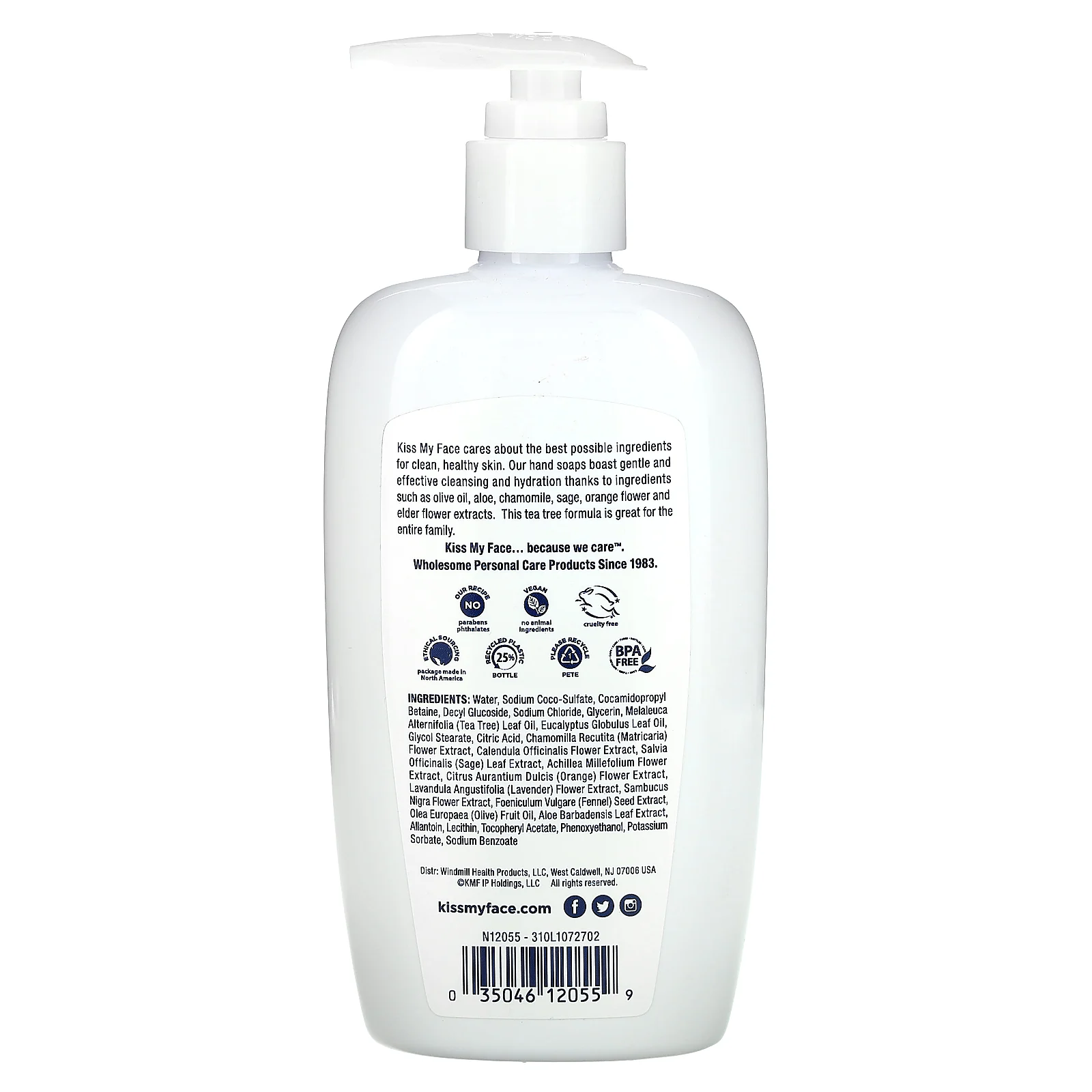 Kiss My Face, мыло для рук, с чайным деревом, 266 мл (9 жидк. унций)